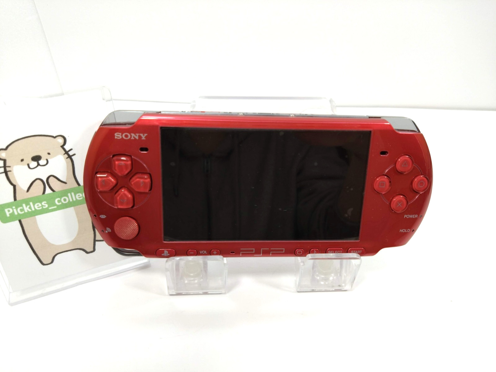 PSP 3000 Radiant Red Console only No Batery Tested Region Free Sony 0427B