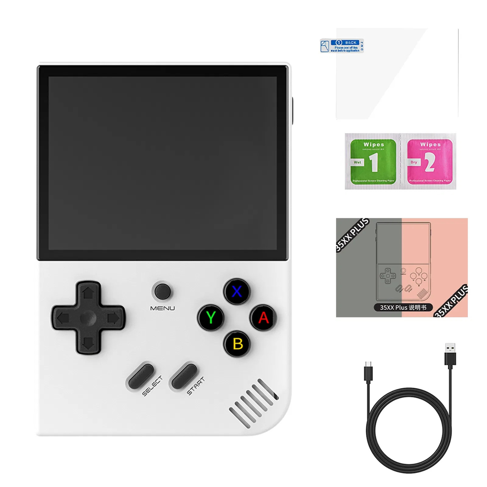 RG35XX PLUS Retro Handheld Game Console 3.5-Inch IPS Screen 3300mAH Rechargeable