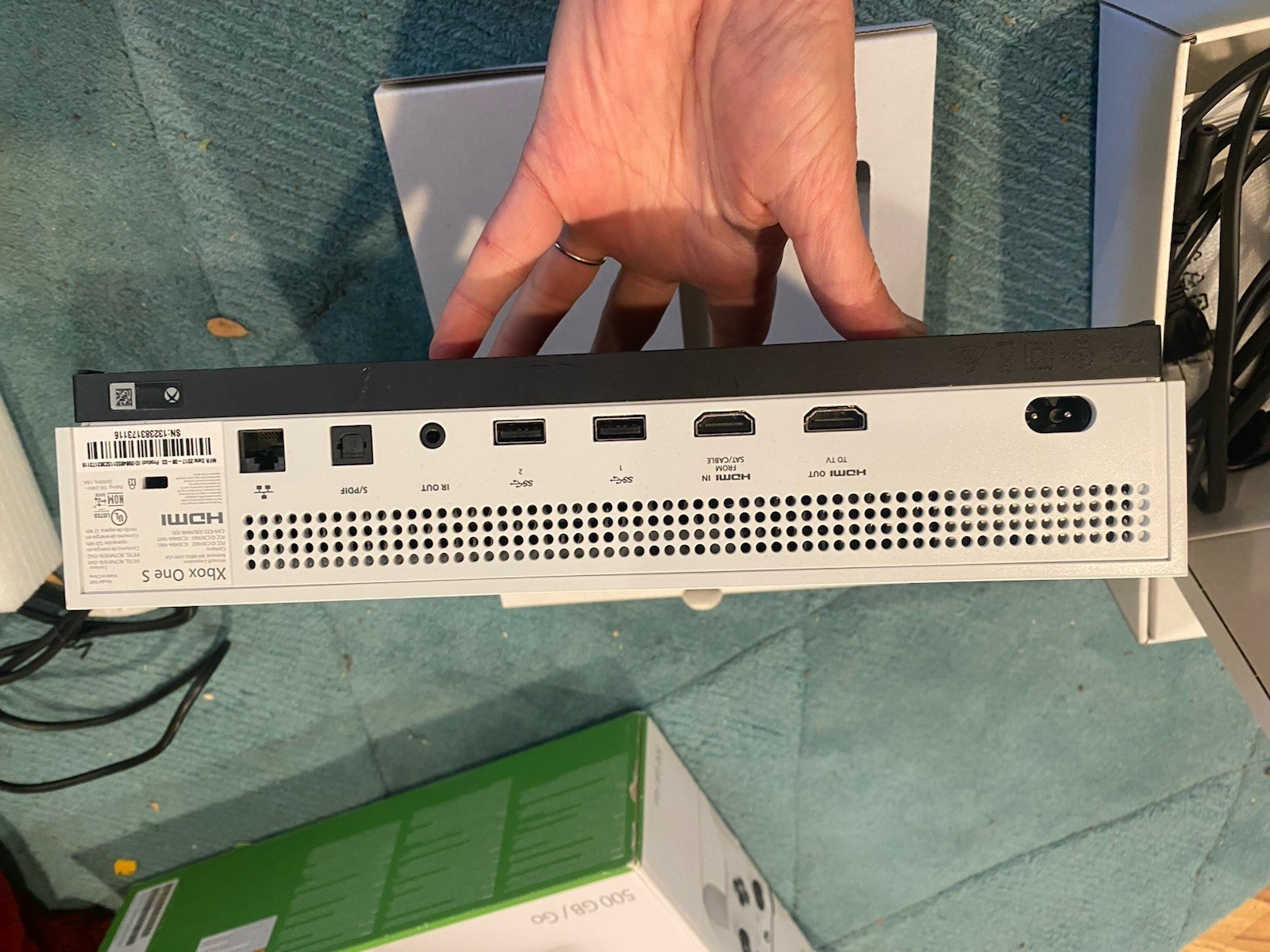 Xbox One S Console Controllers And 4 Games