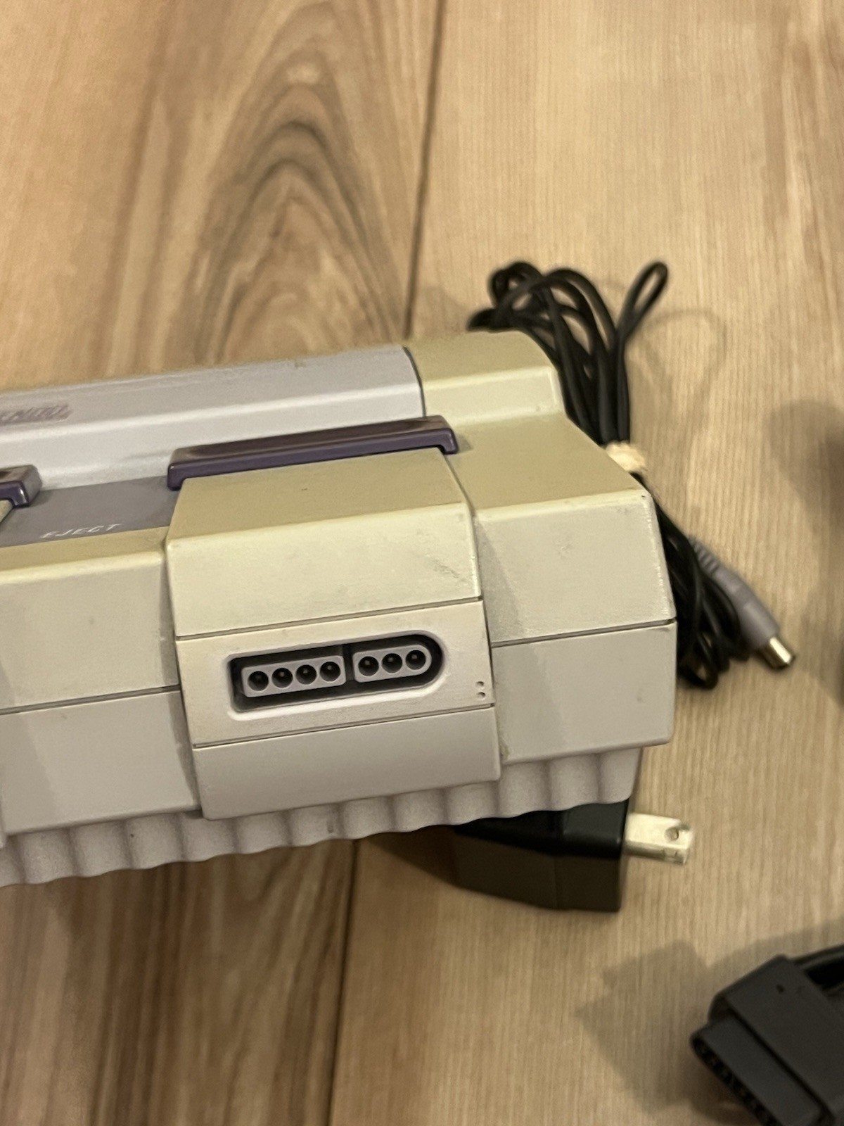 Super Nintendo SNES Console Bundle 4 Games Controller Tested Works Clay Fighter