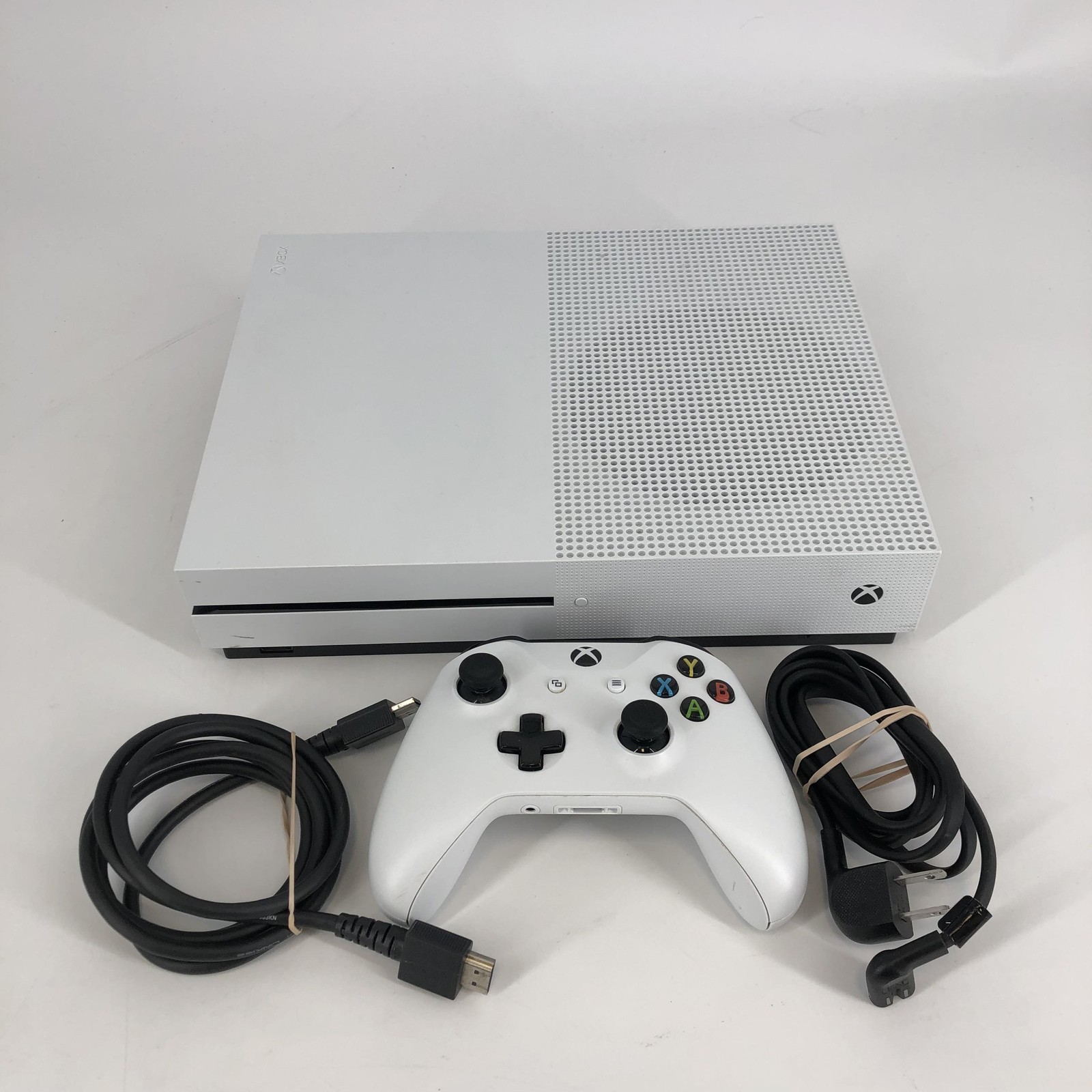 Microsoft Xbox One S Console White 1TB w/ Controller/HDMI/Power Cord – Good