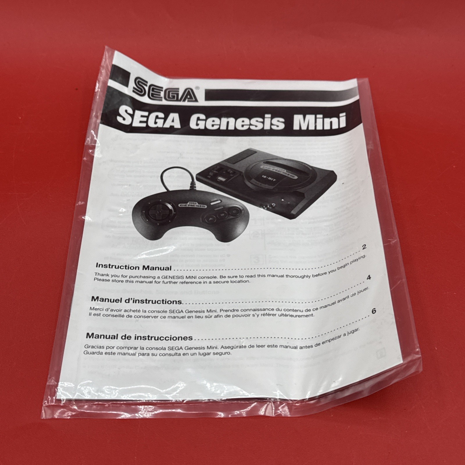 SEGA Genesis Classic Mini Console (MK-16000) Complete/Authentic/Tested/Free 🚢