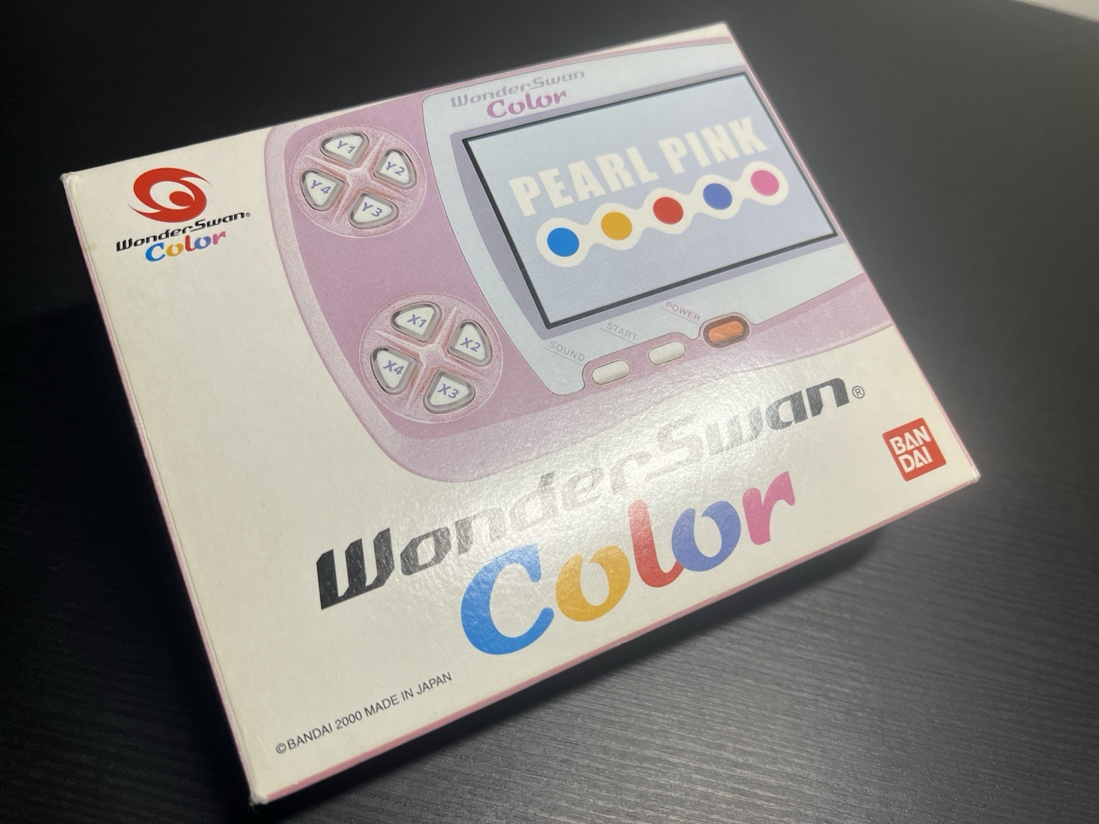 Bandai WonderSwan Color WSC With Box & IPS Screen & New Glass Lens