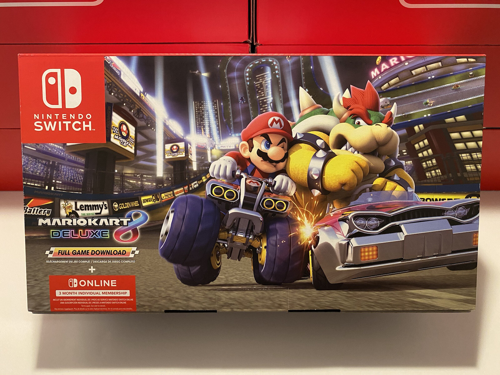 NEW Nintendo Switch Console Mario Kart 8 Deluxe Bundle Neon Blue/Red SHIPS ASAP!