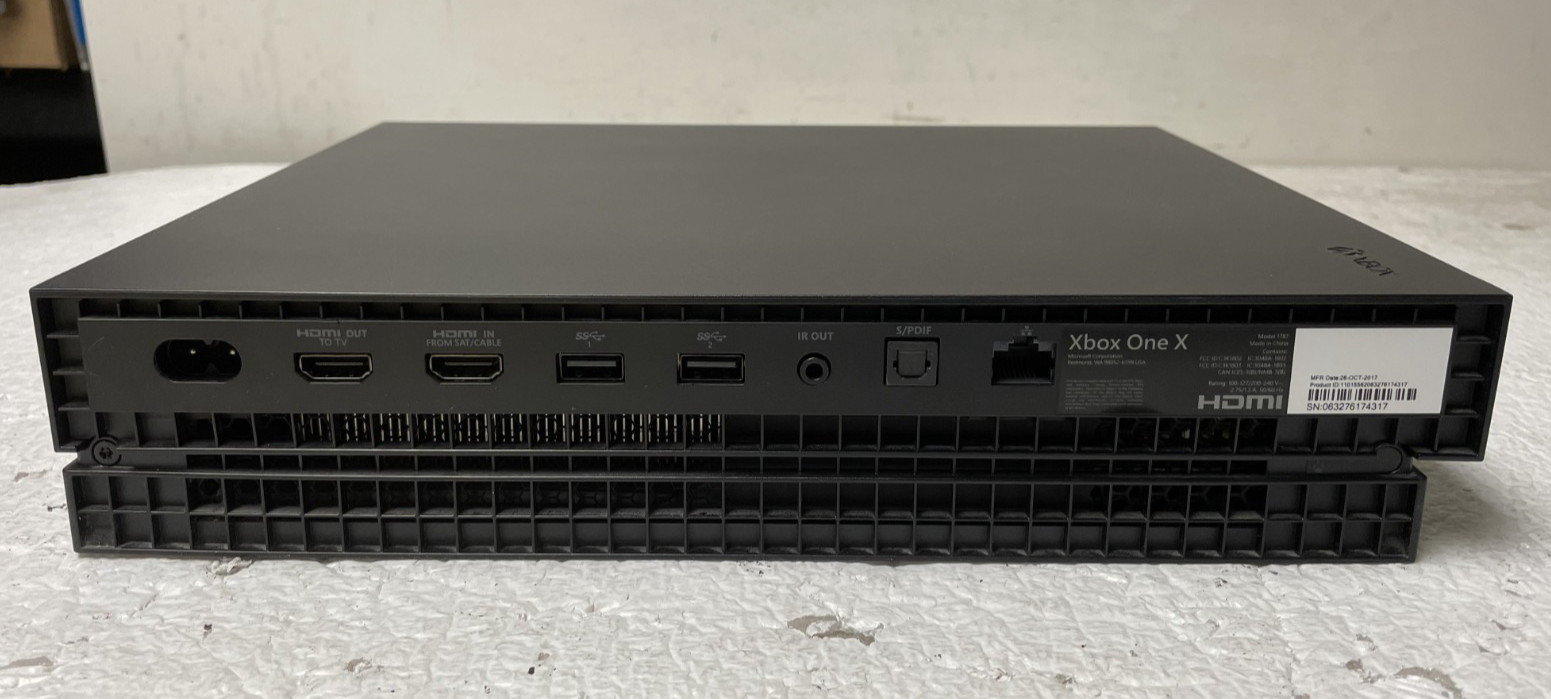 Microsoft Xbox One X 1TB Black 1787 Console Gaming System No Power For parts