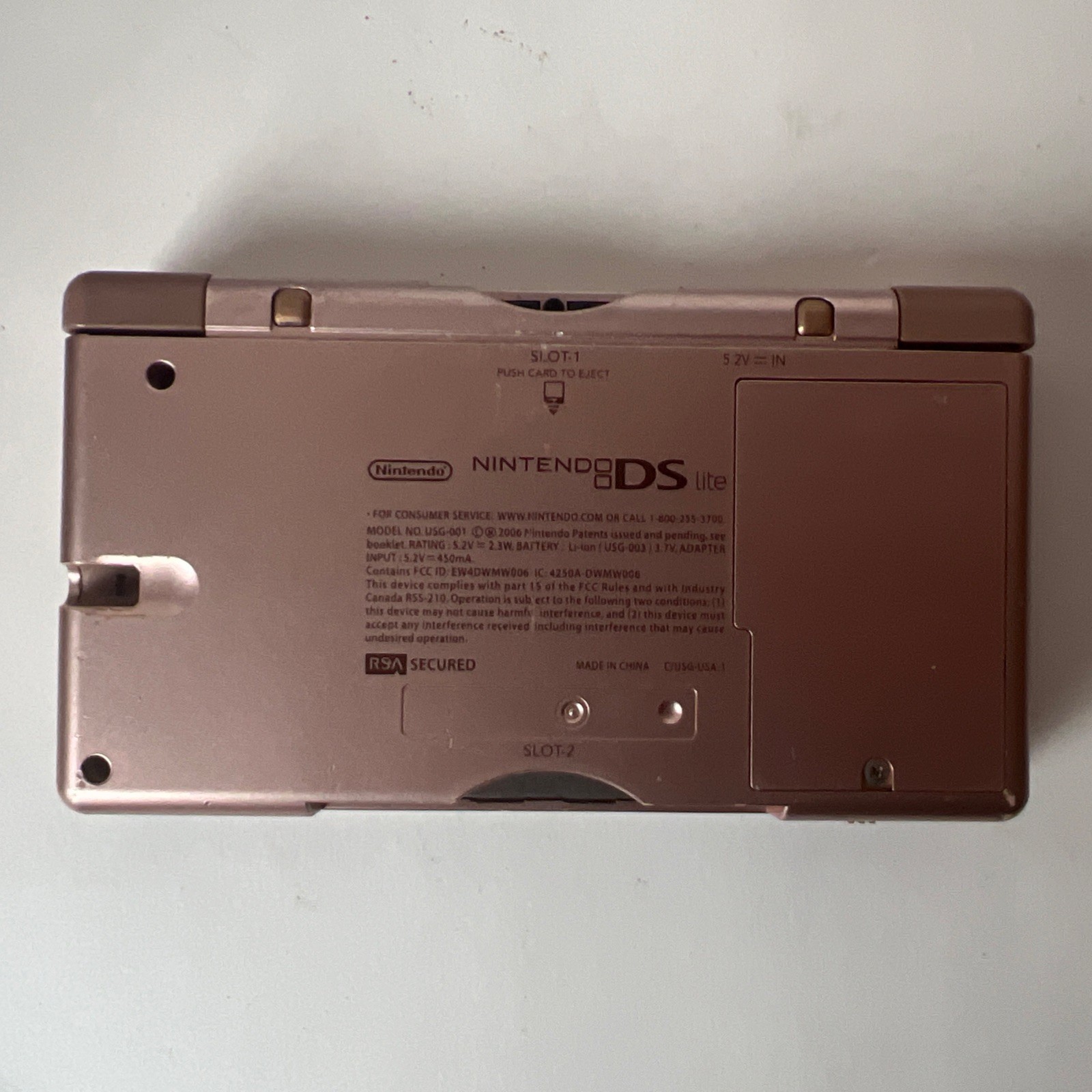 Nintendo DS Lite, Metallic Rose Pink, Handheld System – See Photos/Description