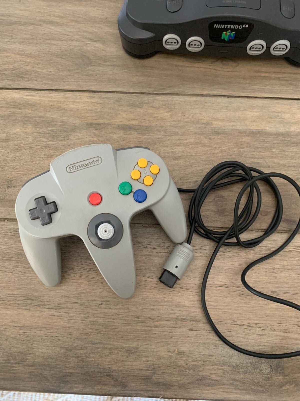 N64 Nintendo 64 Console with 2 controllers (Atomic Purple + Gray both OEM)