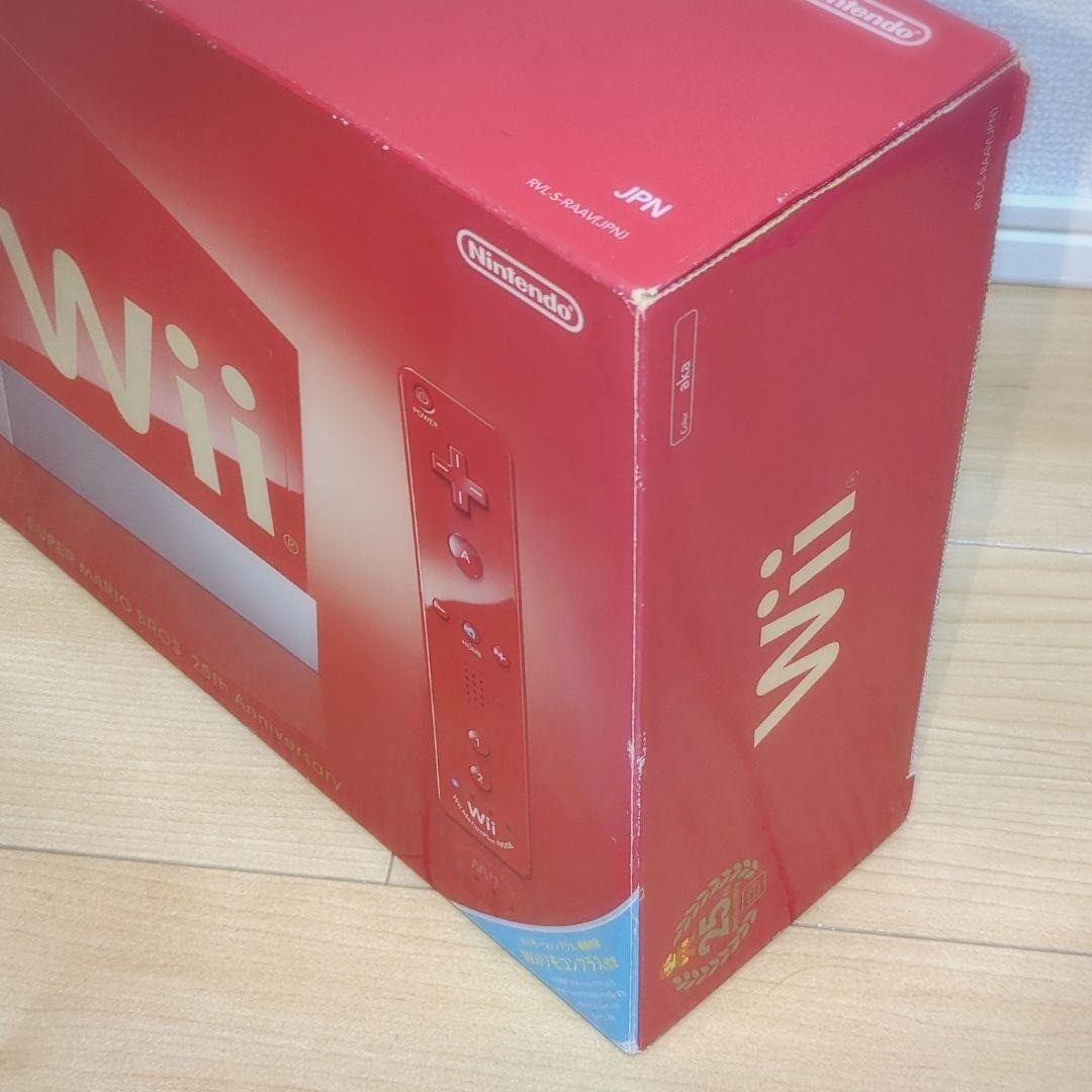 Nintendo Wii Console Super Mario Bros.25th Anniversary Red Edition CIB Tested JP