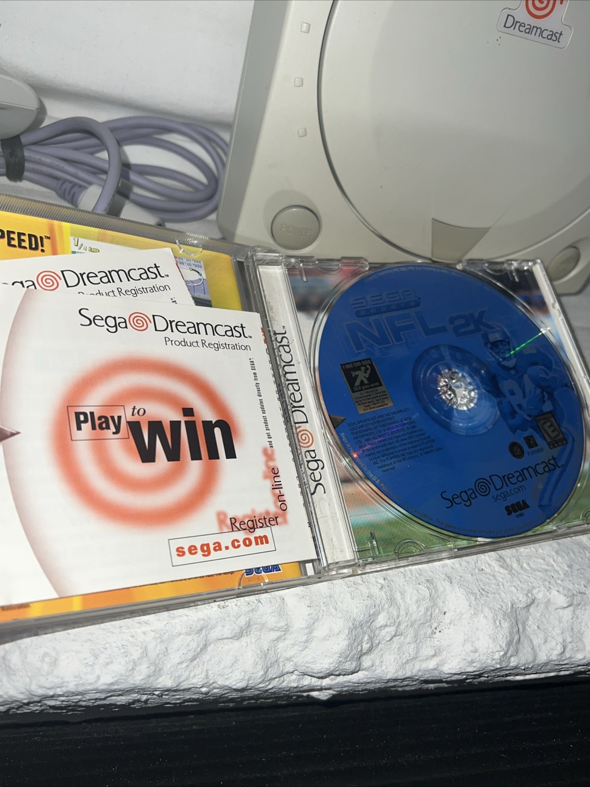 SEGA Dreamcast Console + 2 Controllers & Game! HKT-3020 VGC Tested & Working