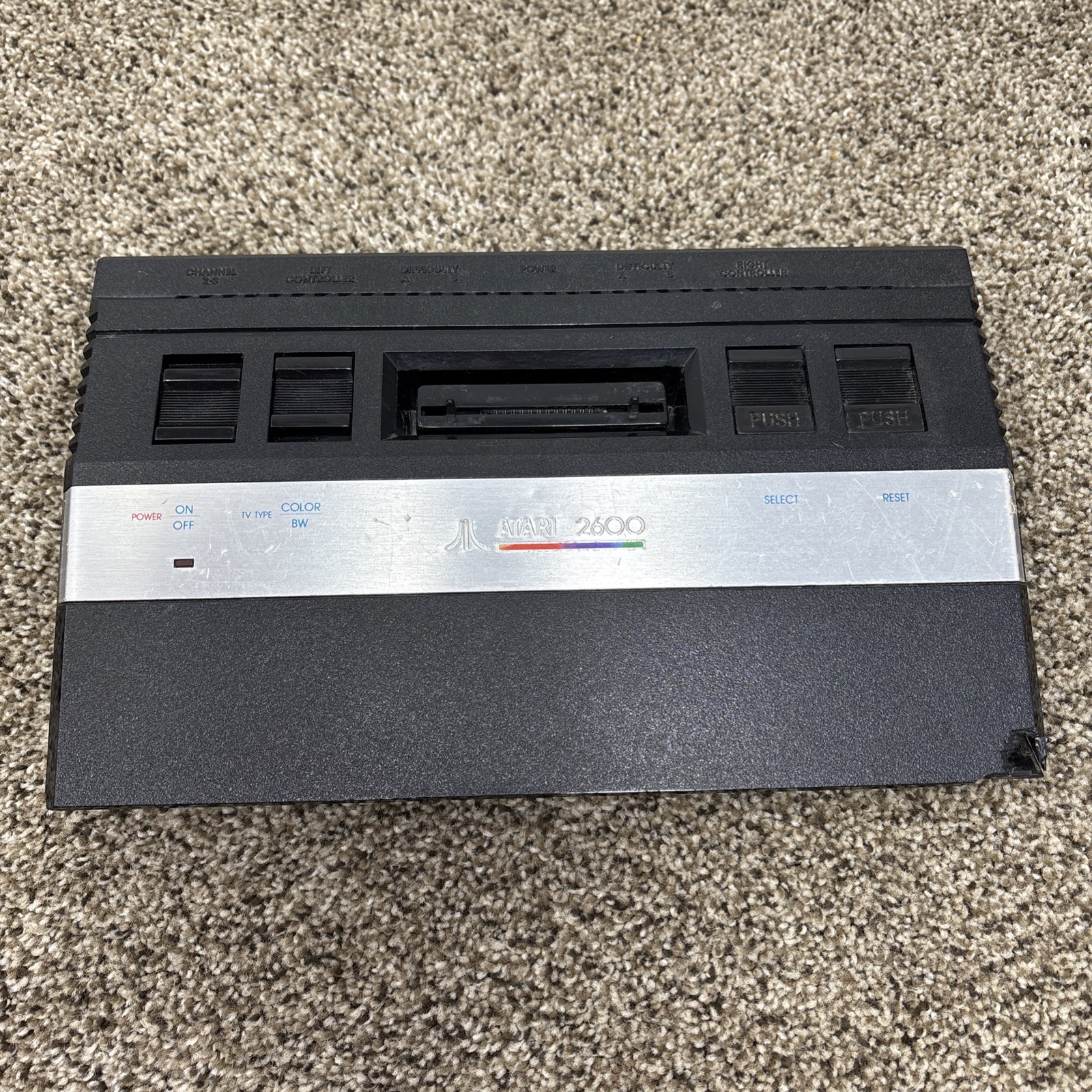 Atari 2600 JR Console In Box Tested With Matching Serial Number Tested READ