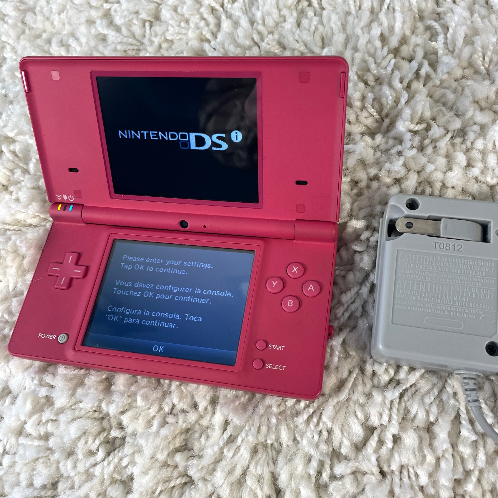 Nintendo DSi Hot Pink Handheld Console System TWL-001 Tested