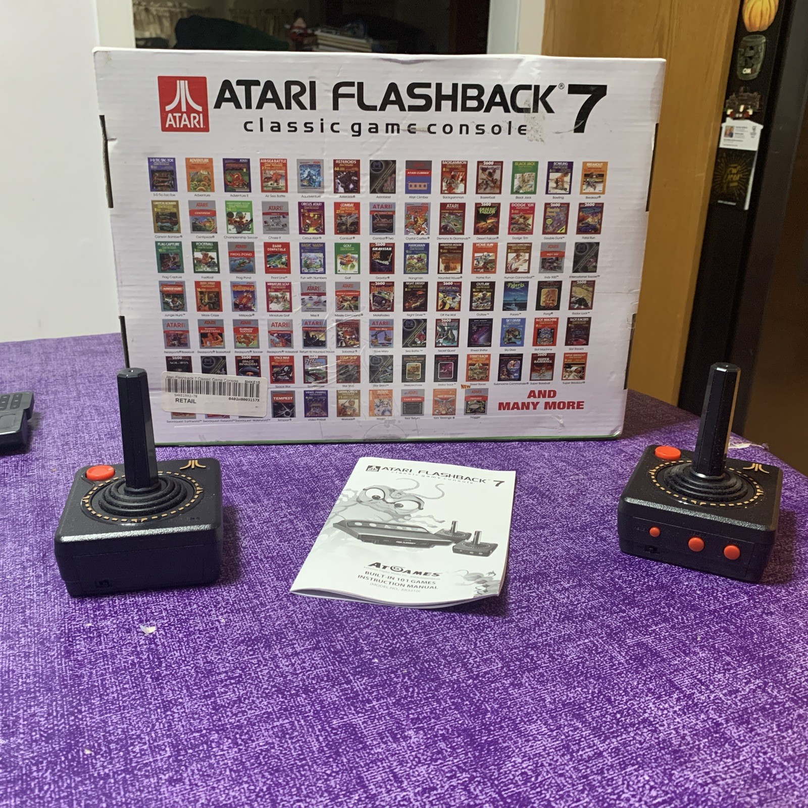 Atari Flashback 7 Classic Game Console 101 Built-in Games Wireless Controllers