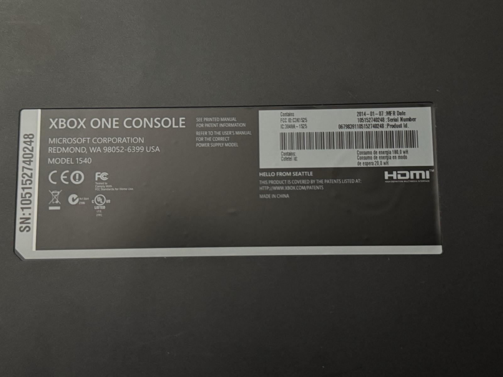 Microsoft Xbox One 500GB Home Console with Kinect Sensor Black TESTED OG BOX