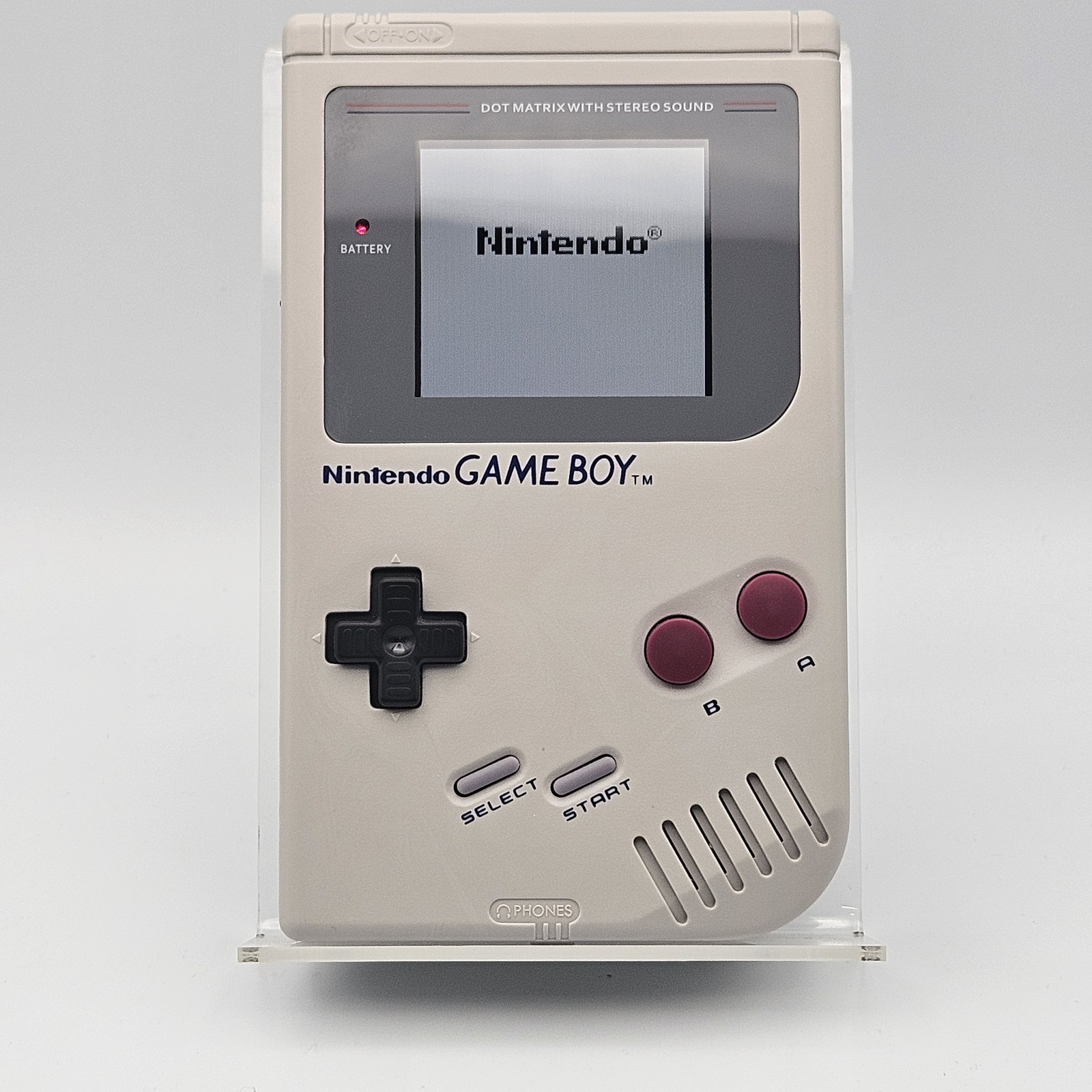 Nintendo GameBoy Original DMG-01 + Backlit IPS LCD + USB-C Rechargeable Battery