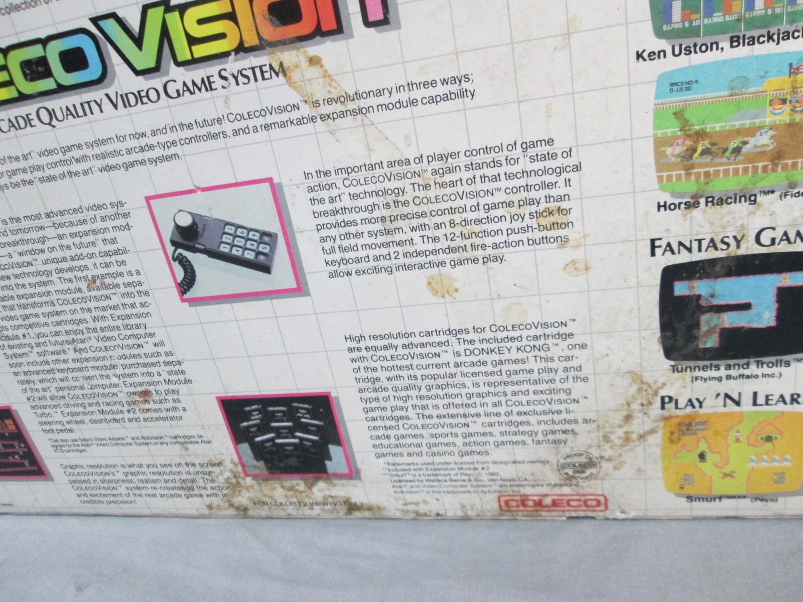 Coleco Vision CONSOLE Complete w/ Box & Inserts TESTED Vintage 1982 #2