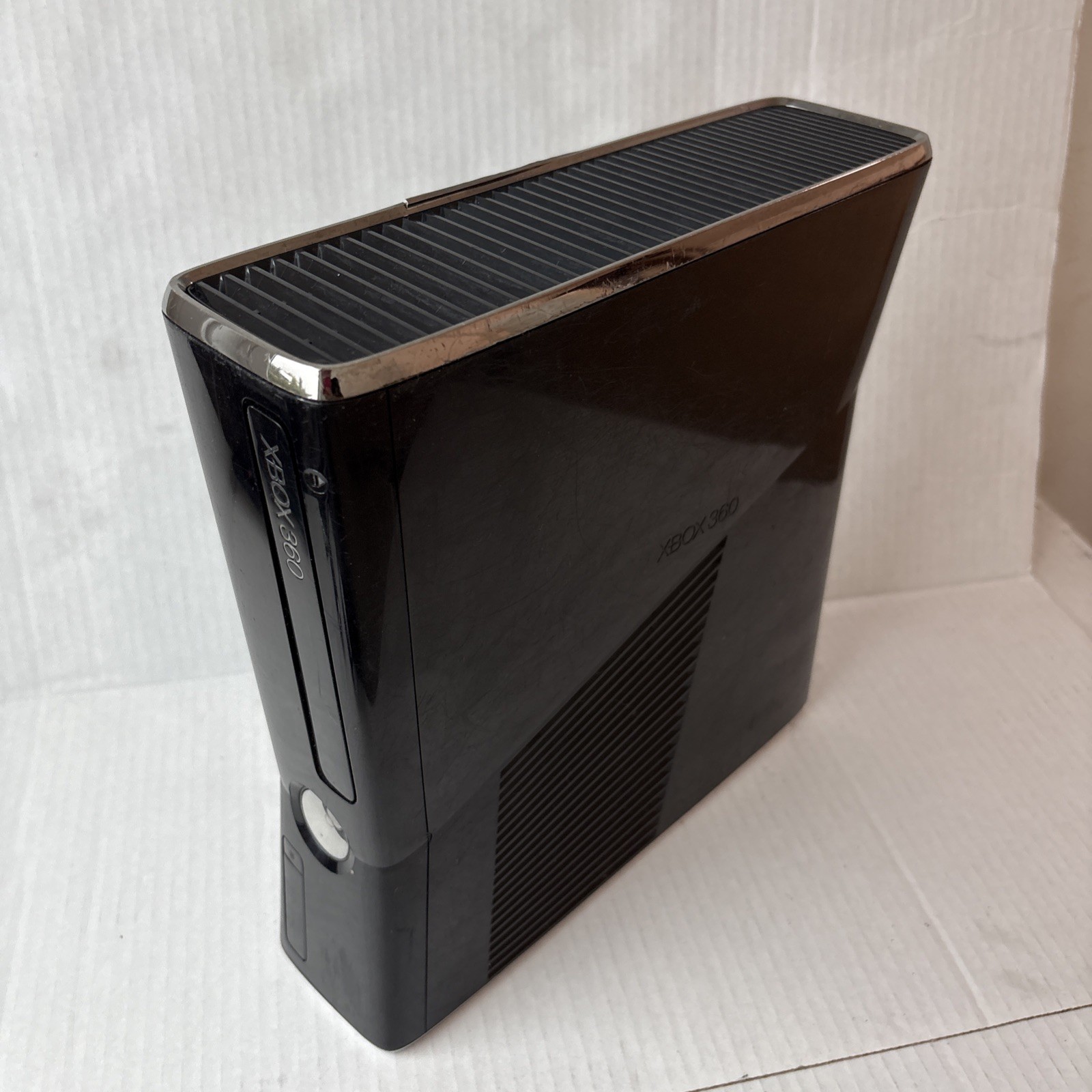 Microsoft Xbox 360 S Slim Black 250GB Console Only 1439 Reset Tested