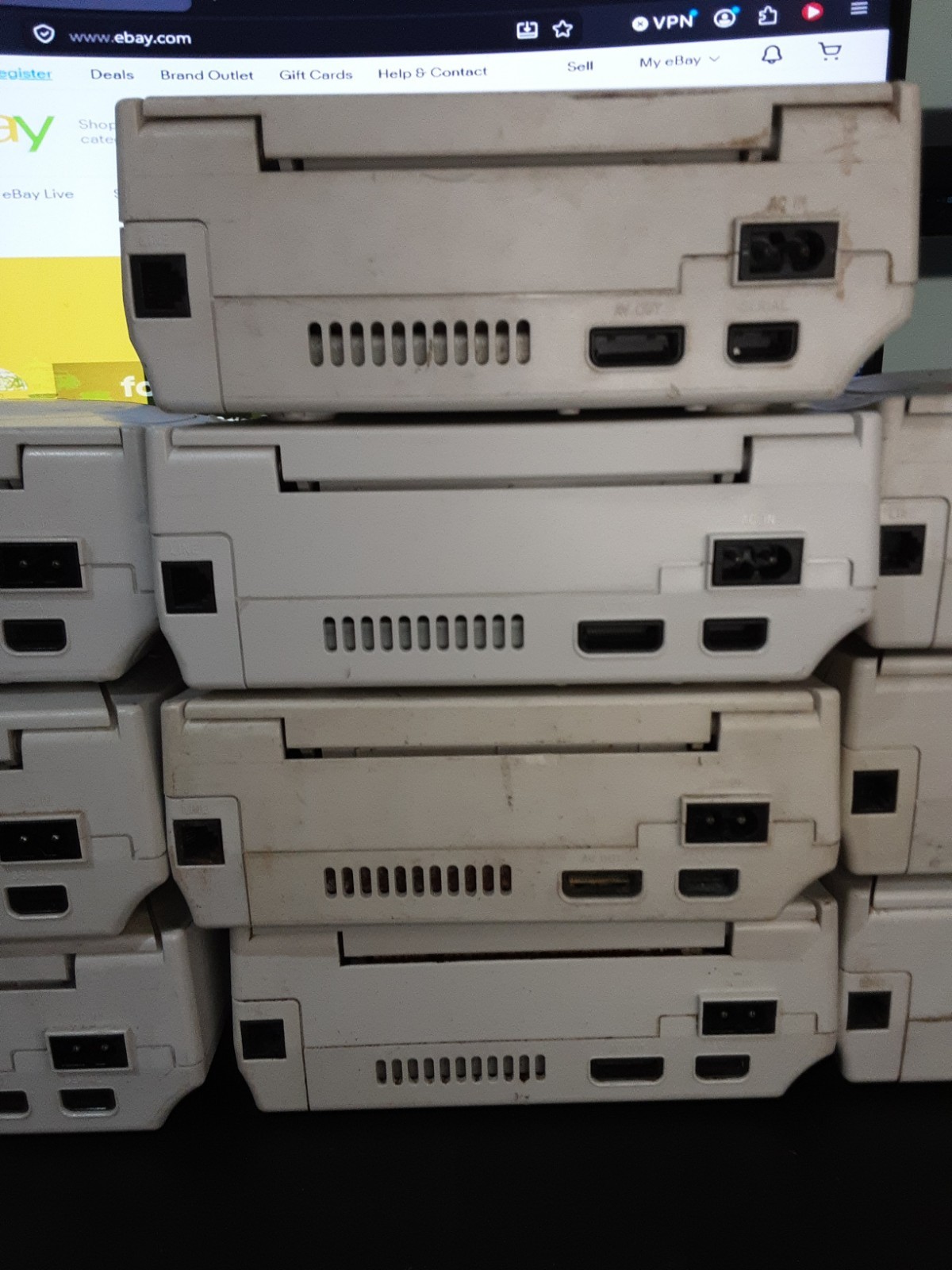 Lot Of 10 Broken Sega Dreamcast Consoles Various Issues