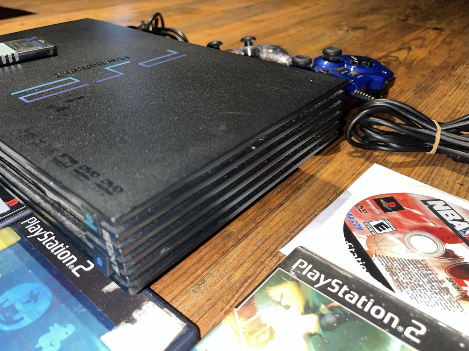 Sony PlayStation 2 PS2 Fat SCPH-35001 Console Bundle 22 Games Tested & Working