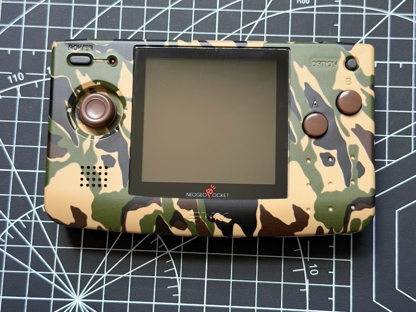 SNK NeoGeo Pocket Camouflage W/ Bivert Backlight &Box & Manual & Insert ~Prefect