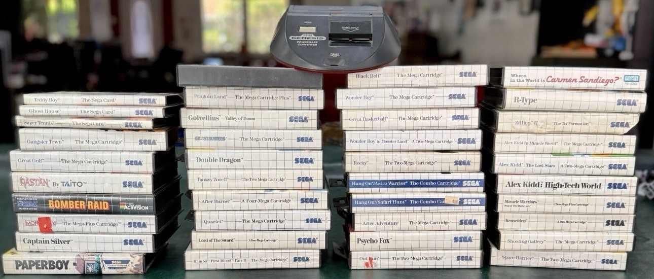 Sega Master System Lot 40 Games – Cards And Cartridges