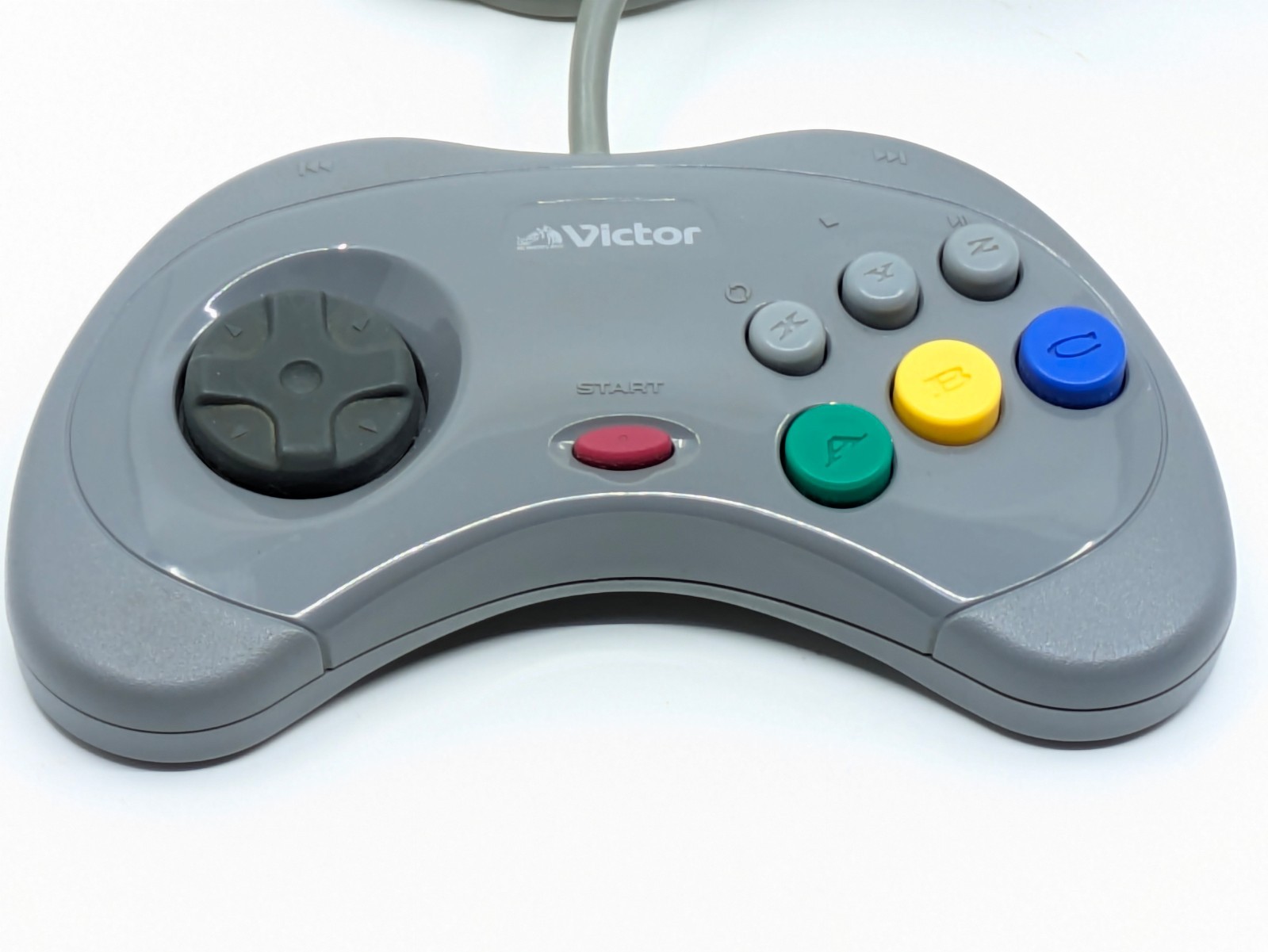 Sega Victor V-Saturn RG-JX2 Gray Console Complete Set NTSC-J Japan Tested