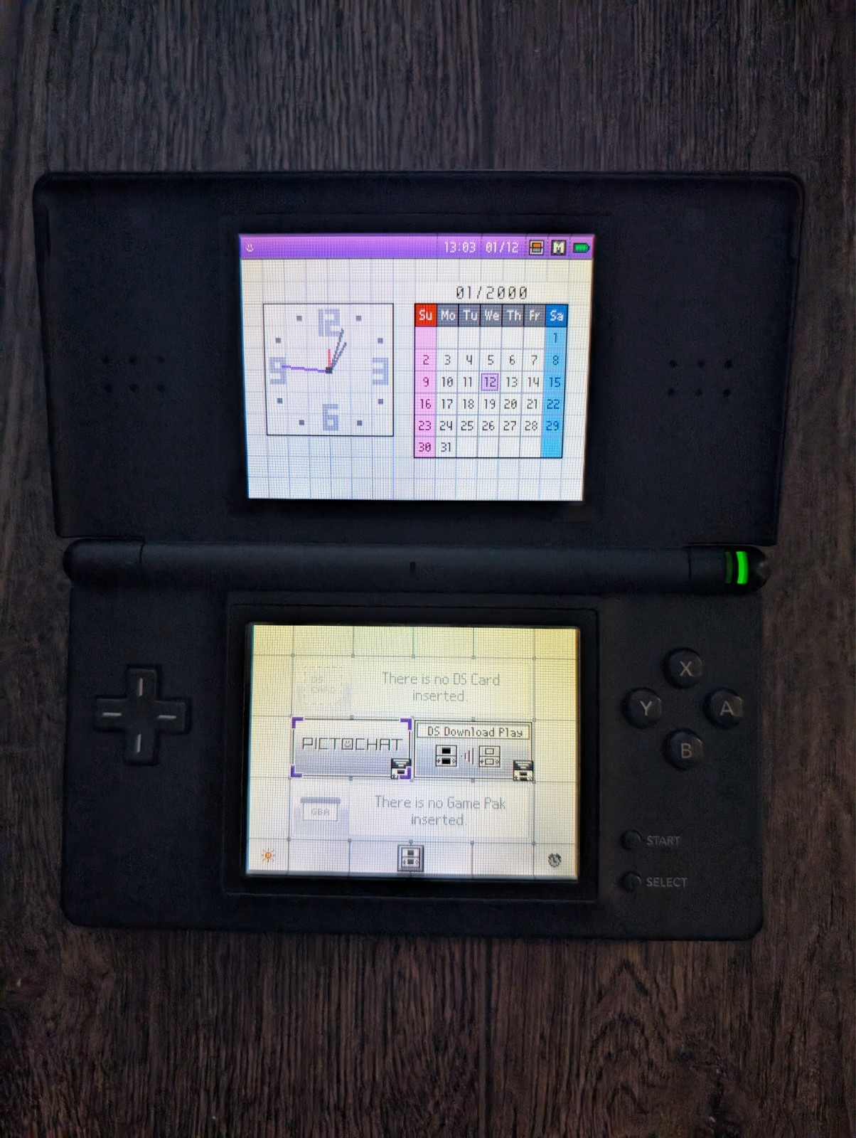 Nintendo DS Lite Handheld Gloss Black w/ slot cover + stylus – FULLY TESTED
