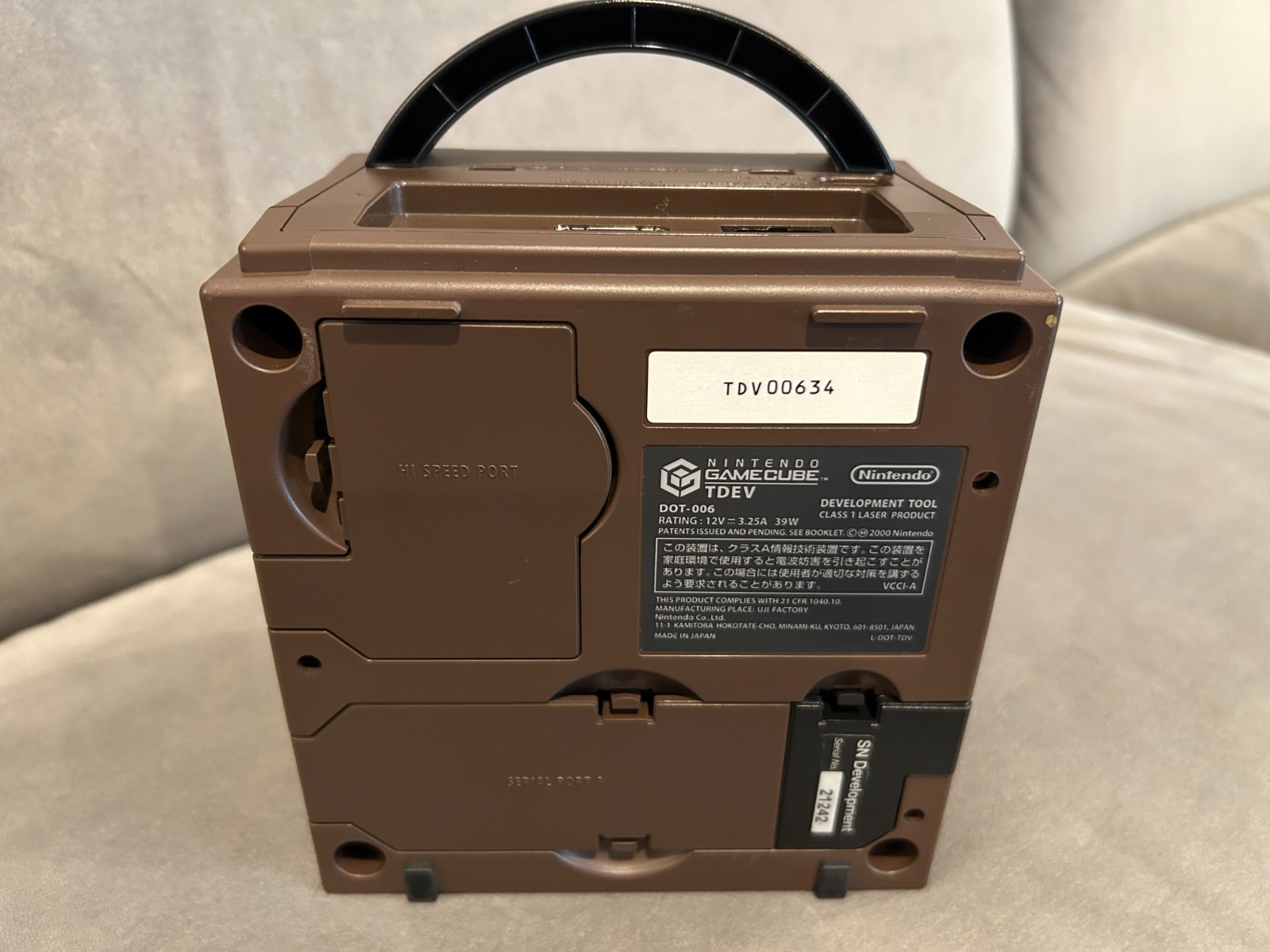 Brown Nintendo GameCube TDV TDEV DOT-006 NR Reader Development System Dev Kit