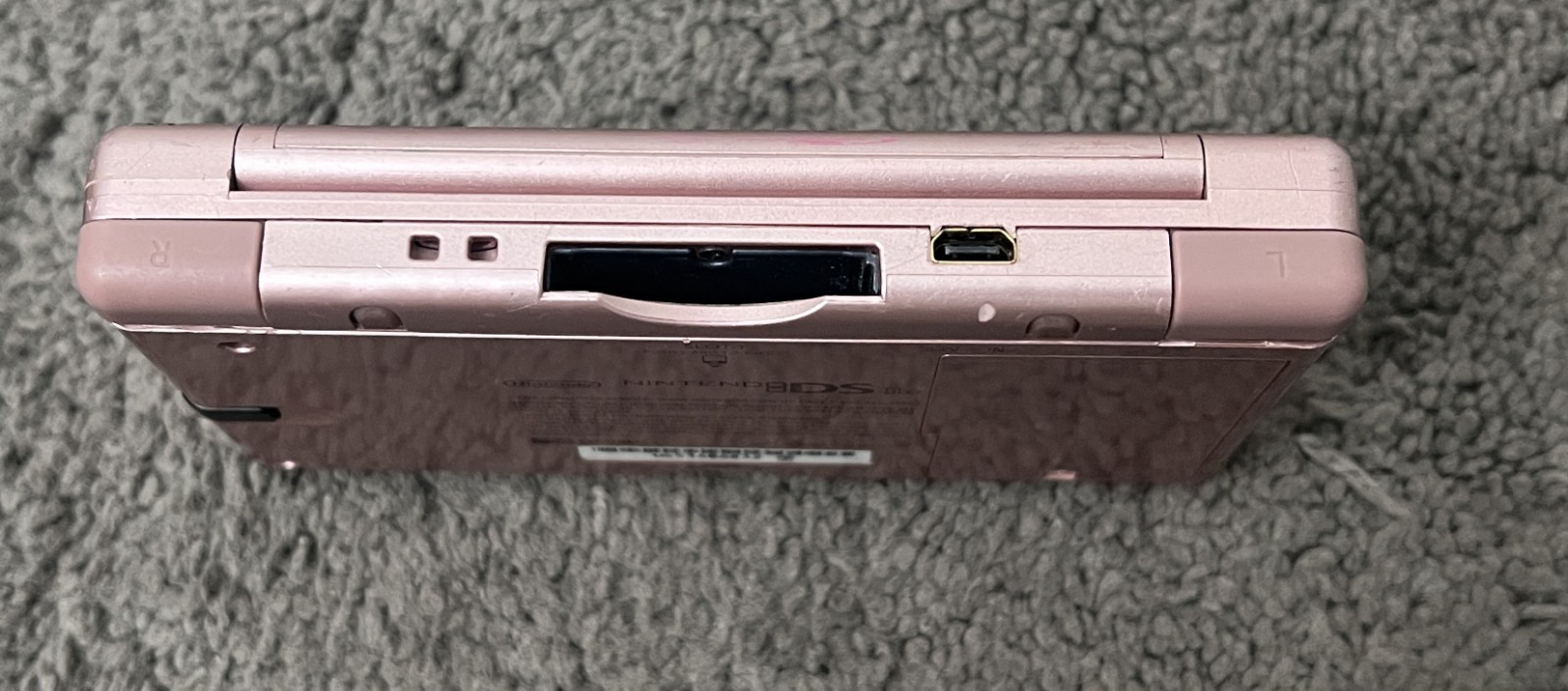 Nintendo DS Lite USG-001 Handheld Console Metallic Rose w/ Stylus