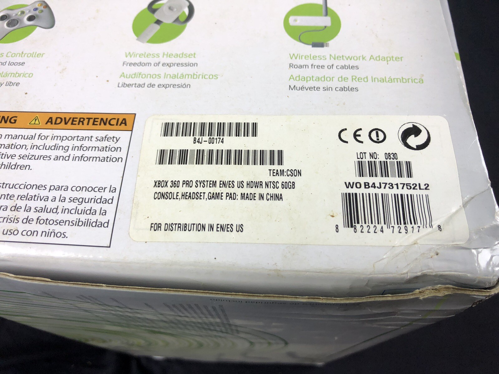 Microsoft Xbox 360 PARTS ONLY White Console With Hard Drive See Description