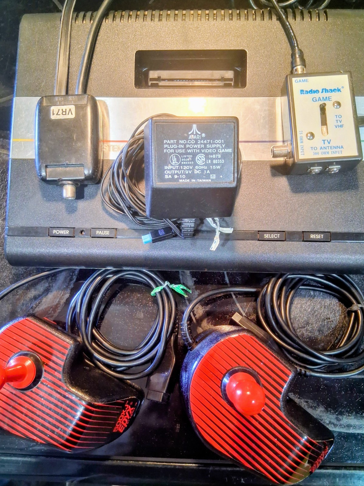 Atari 7800 ProSystem Bundle Tested w/ 2 Wico Controllers & 25+ Games Working