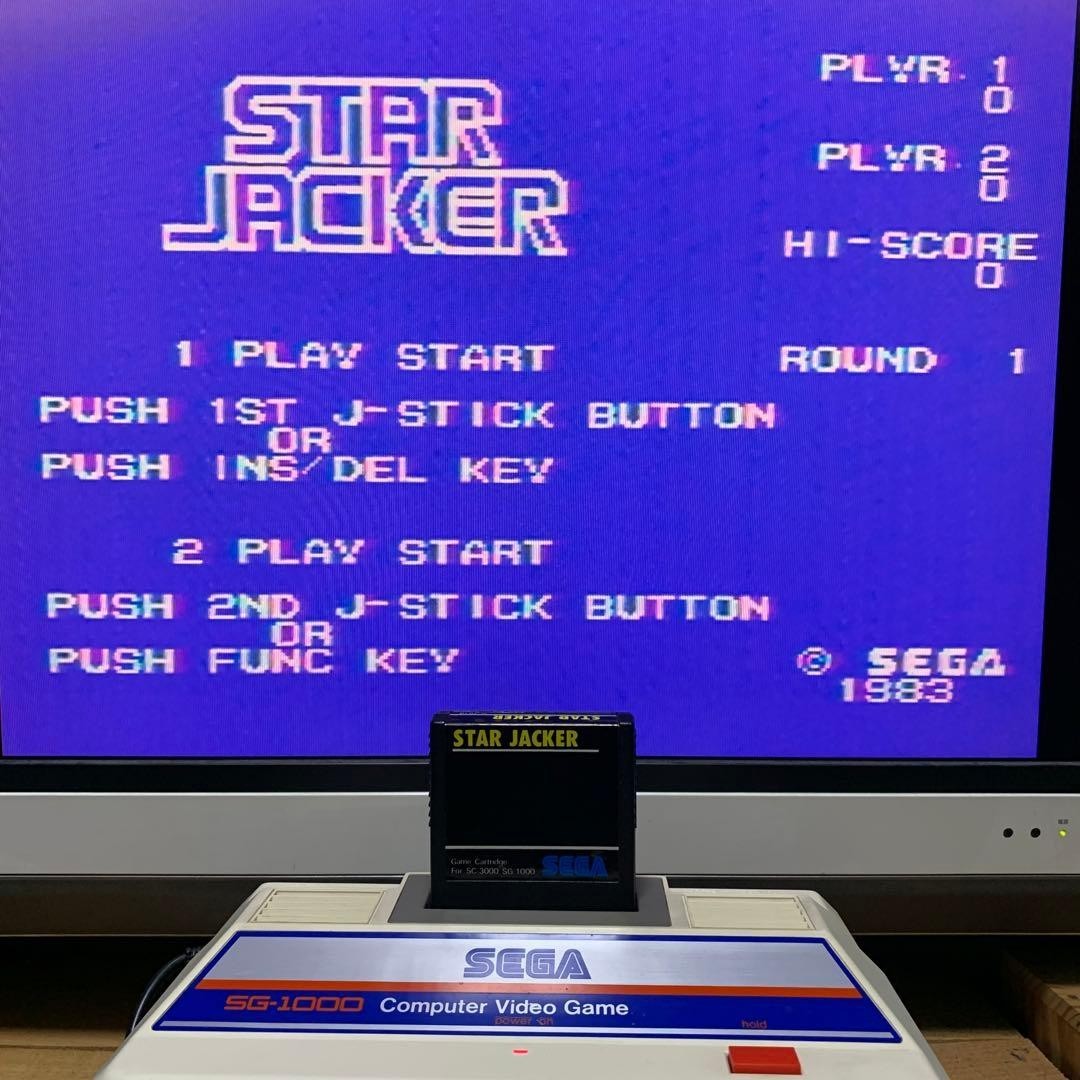 SEGA SG-1000 Console Tested Working w/ Controller AC Adapter Hyper Sports JAPAN