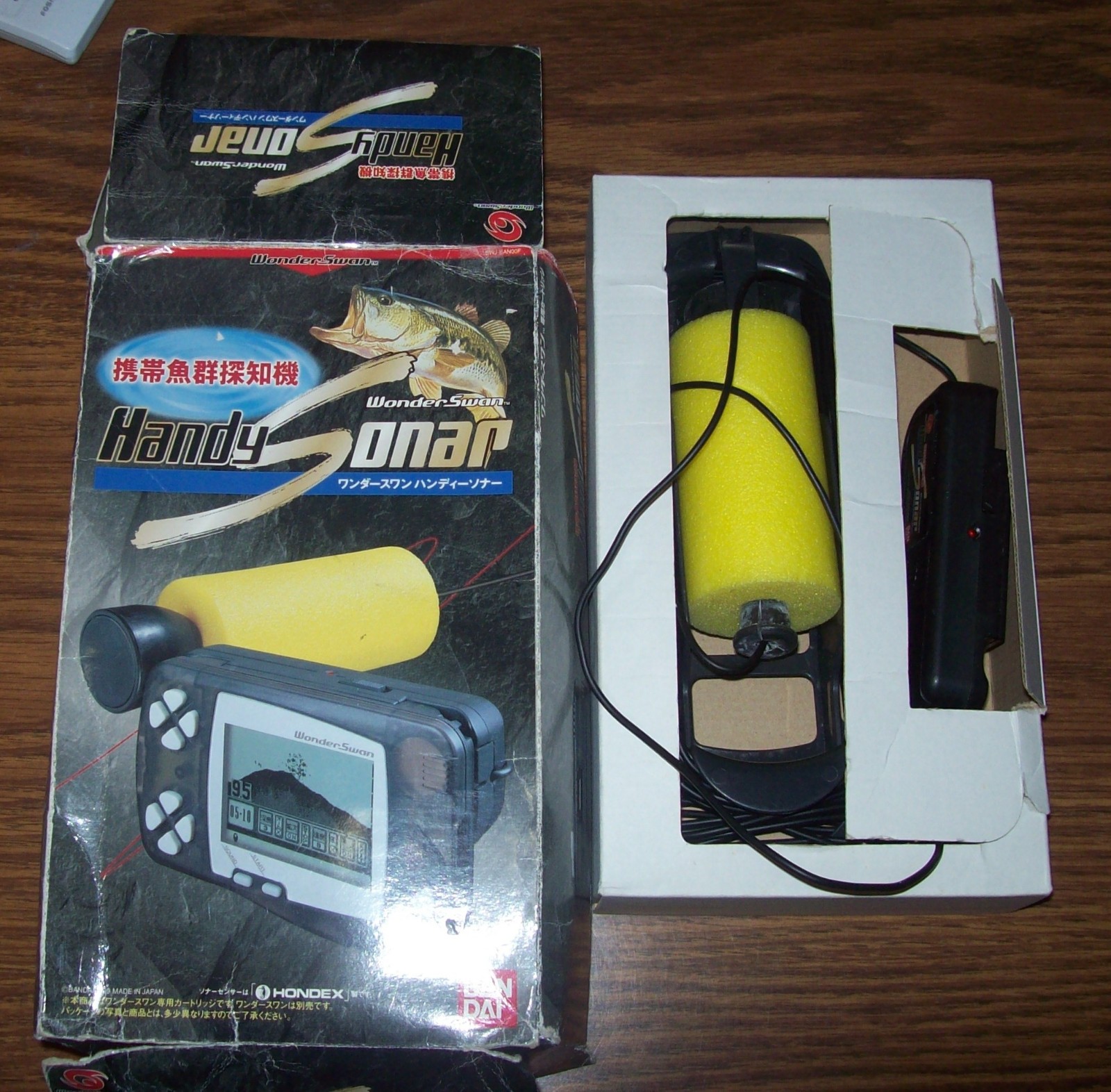 Wonderswan Handy Sonar No Manual Torn Box Like GameBoy Pocket Sonar US Seller!!!