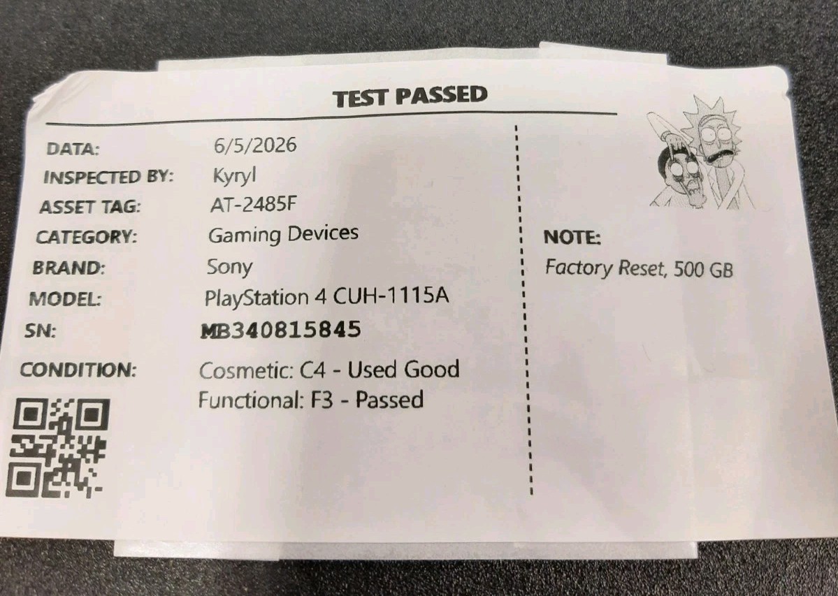 Sony PlayStation 4 PS4 CUH-1215A (Console Only) – Tested –