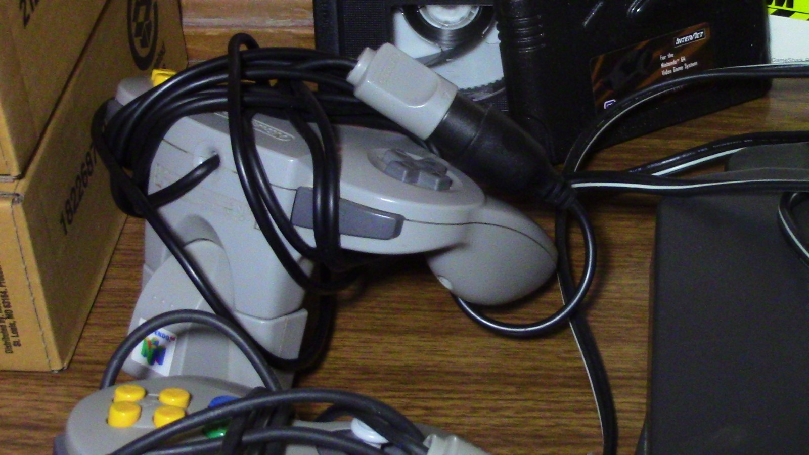 Nintendo 64 N64 Console with Expansion Pak & Peripherals & GameShark Pro