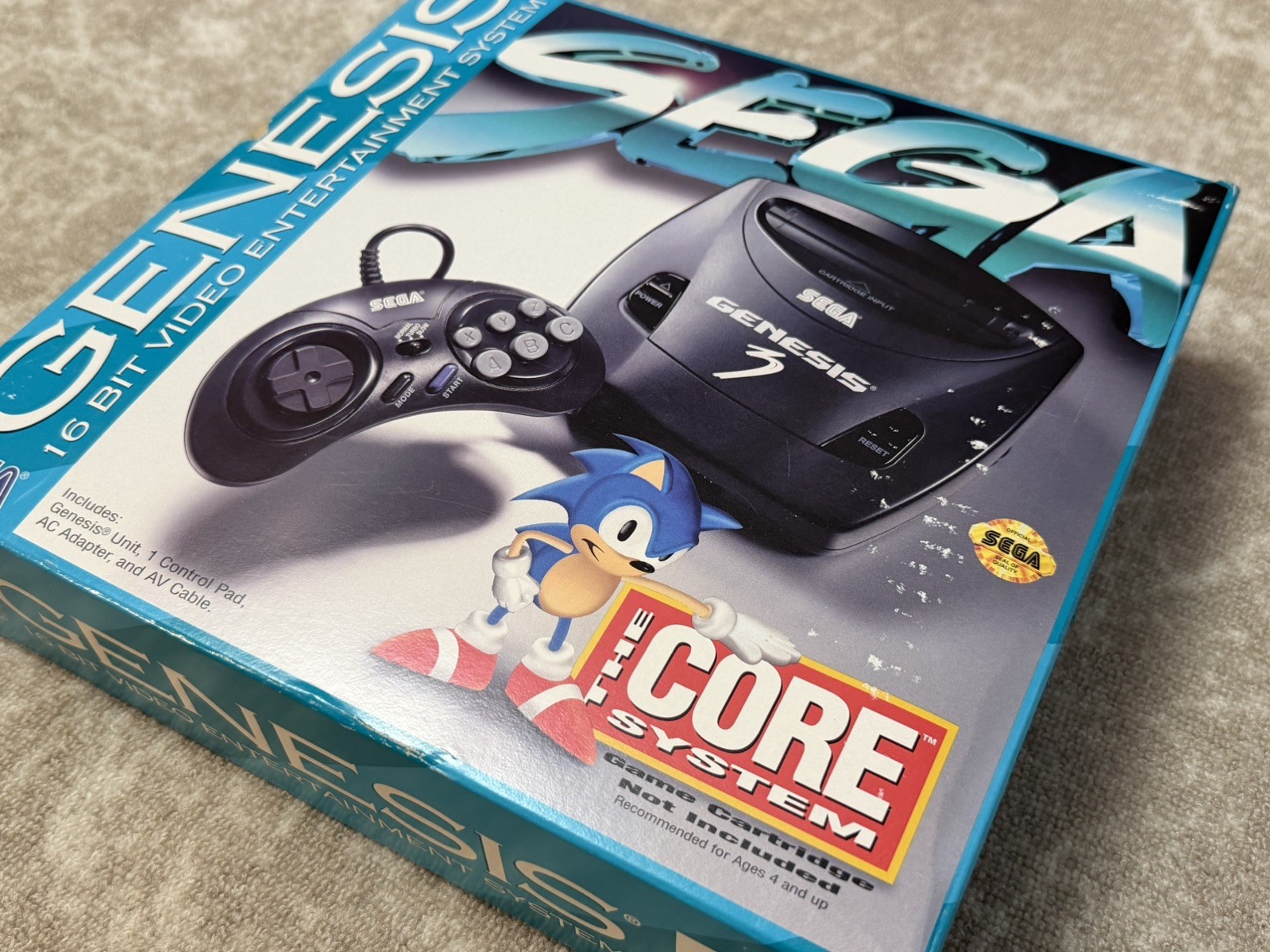 Sega Genesis III Model 3 Console Core System – Tested, come in box! No manual.
