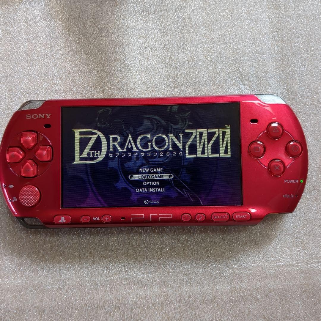 Sony PSP-3000 Red Console Boxed Bundle 3 Games 256MB Card New Battery