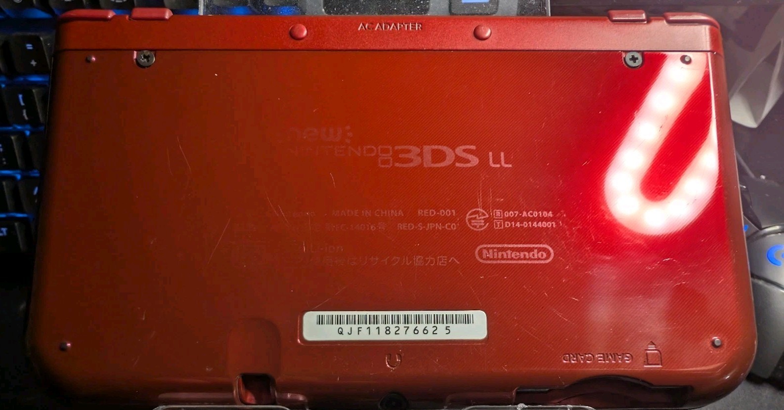 New Nintendo 3dsXL Red USB-C Port Installed & 256gb SD card