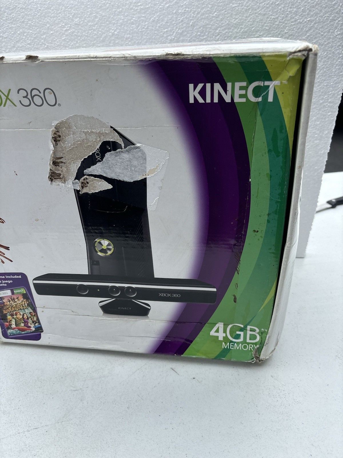 Microsoft Xbox 360 S Gaming Console and Kinect 4gb In Box Tested Look
