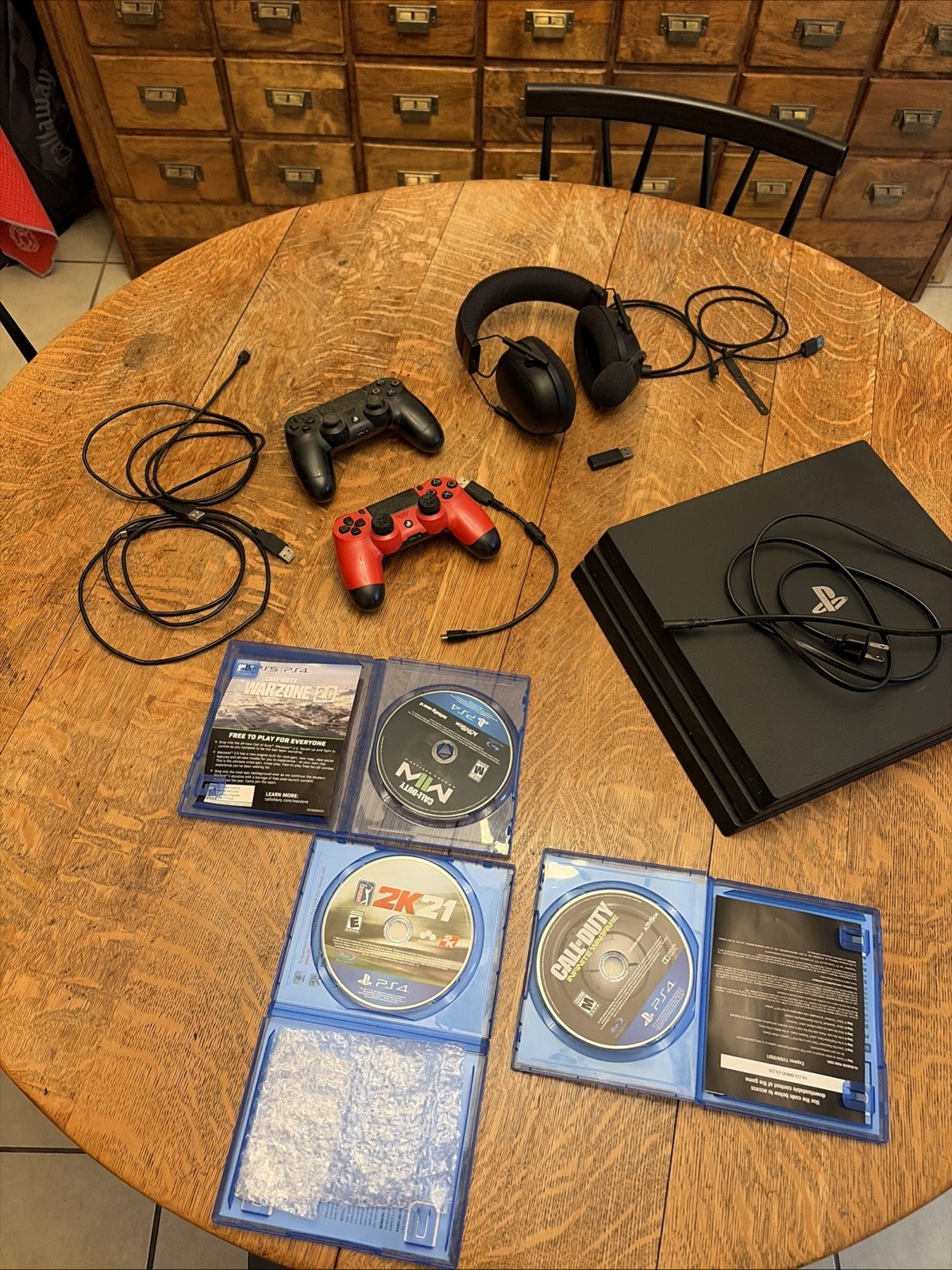 Ps4 Pro Bundle With Headset Two Controllers Three Games