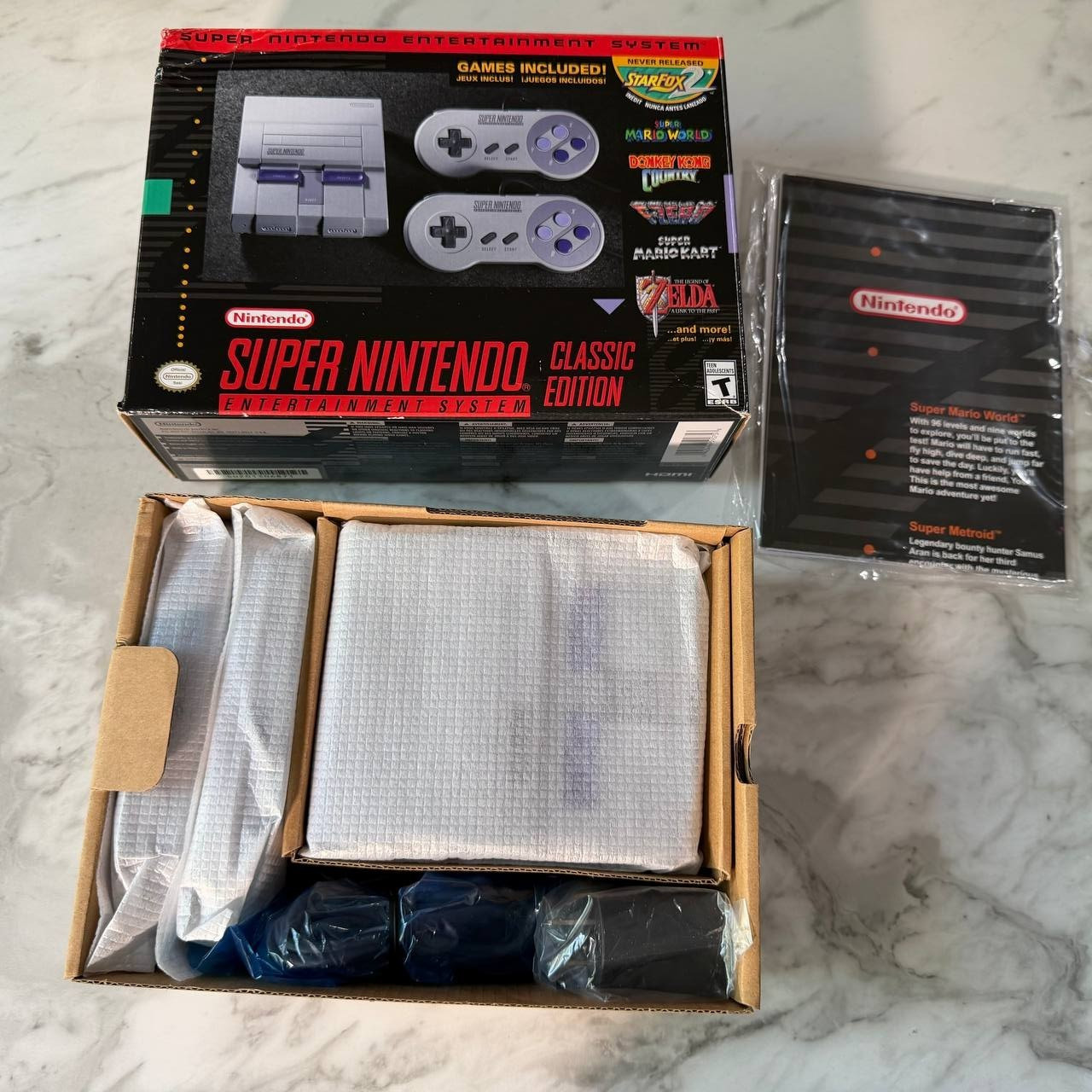 NES + SNES Best Classic Consoles Bundle Authentic Playing Super Power Receits