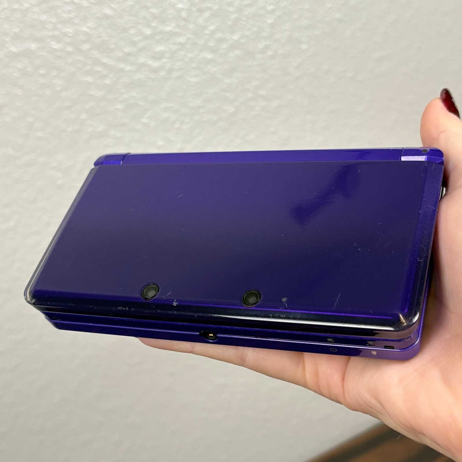 Nintendo Purple 3DS FOR PARTS NOT TESTED No Charger Handheld Portable Device