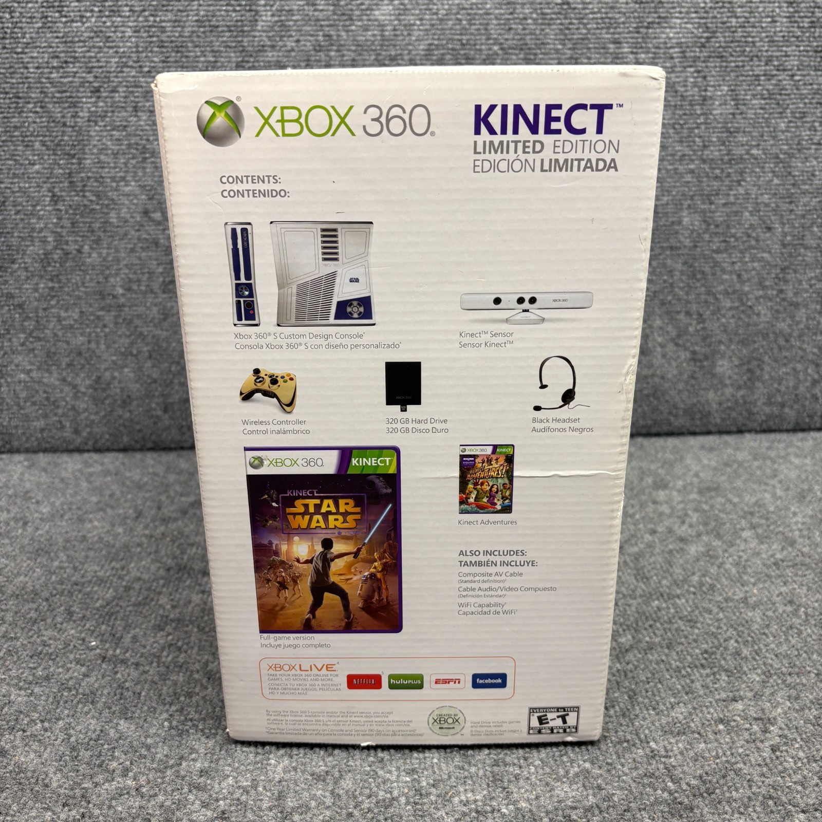 Xbox 360 Console Star Wars Kinect Bundle Limited Edition 320GB NEW Open Box