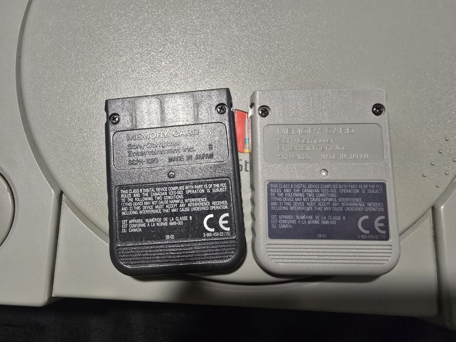 Sony PlayStation 1 Console – Gray – 2 mem cards- does NOT include power cable
