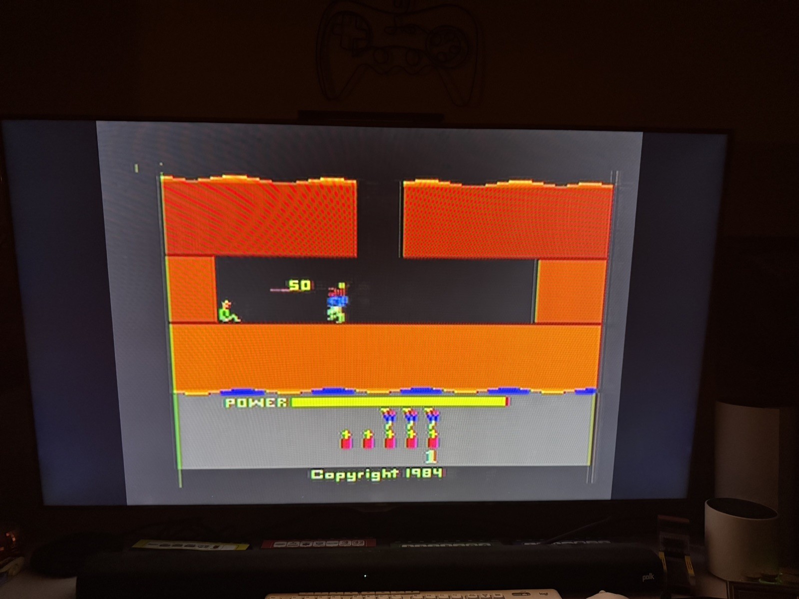 Atari 2600 Jr Rainbow Console w/ Upgraded 3.5mm Discreet A/V Composite Mod
