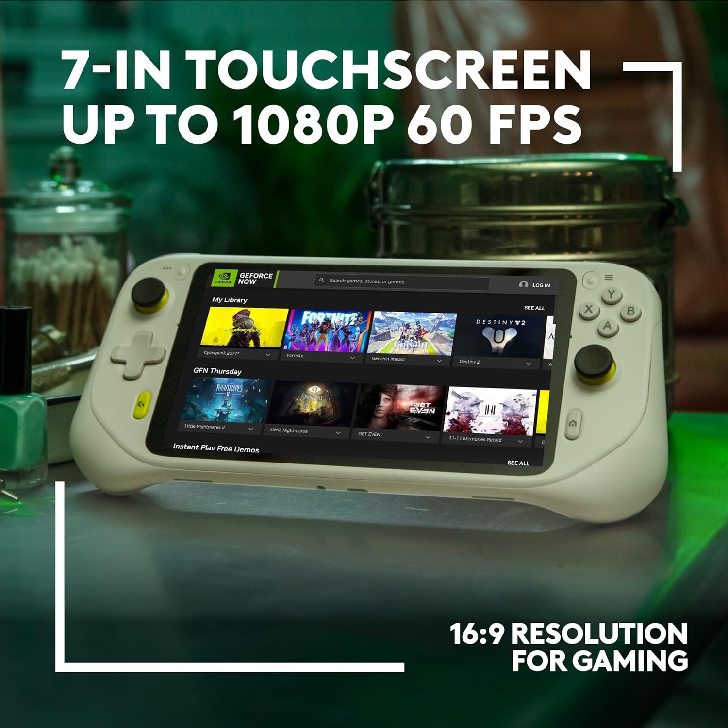 Logitech – G CLOUD Gaming Handheld Console – White