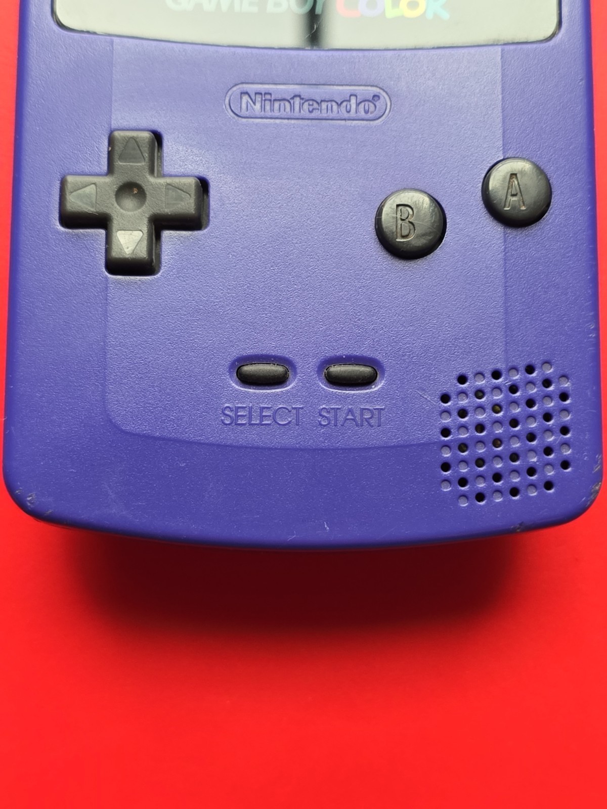 Grape Purple Handheld System CGB-001 Game Boy Color Tested Works Flaws Read Desc