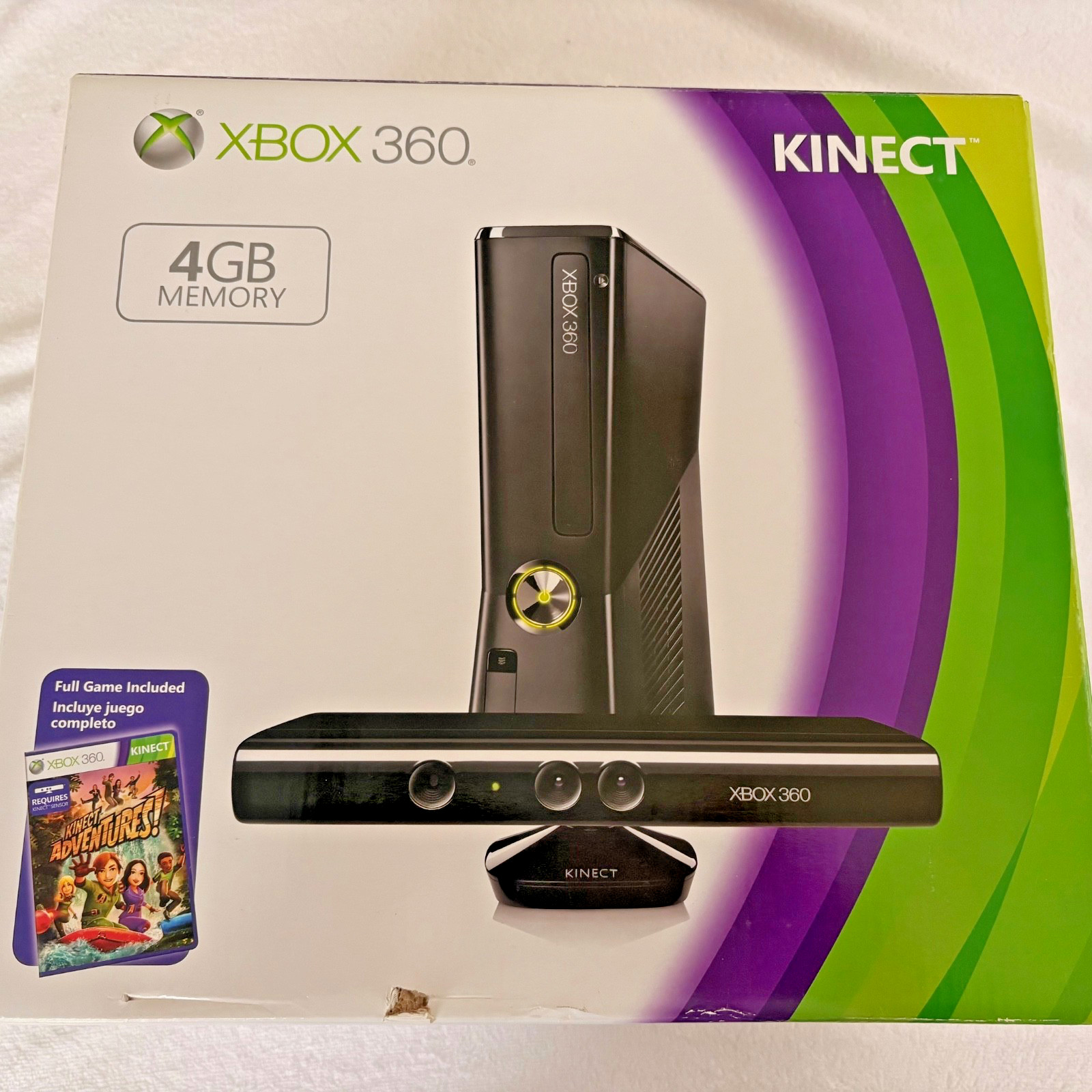 Microsoft Xbox 360 S Gaming Console and Kinect – Black