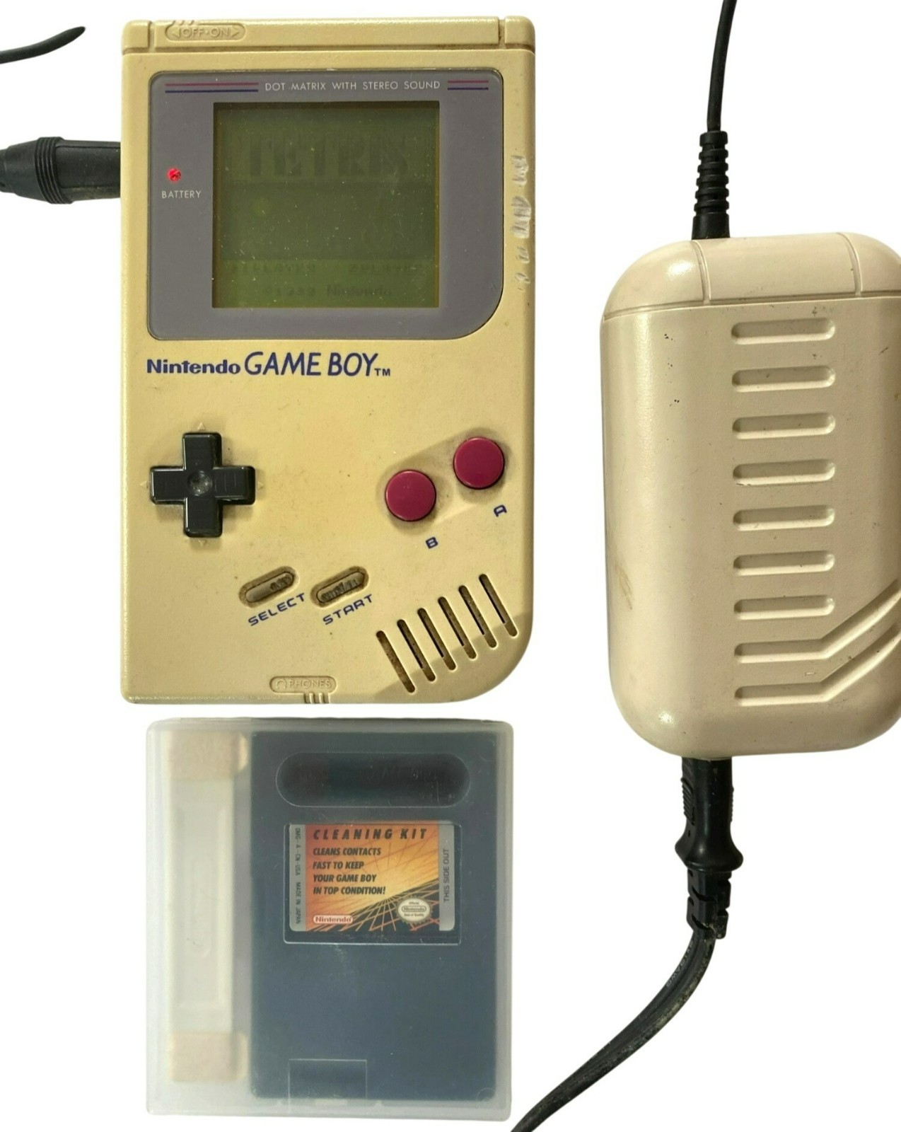 Original Nintendo Game Boy DMG-01 Handheld Console Tetris 1989 w/Power Cord