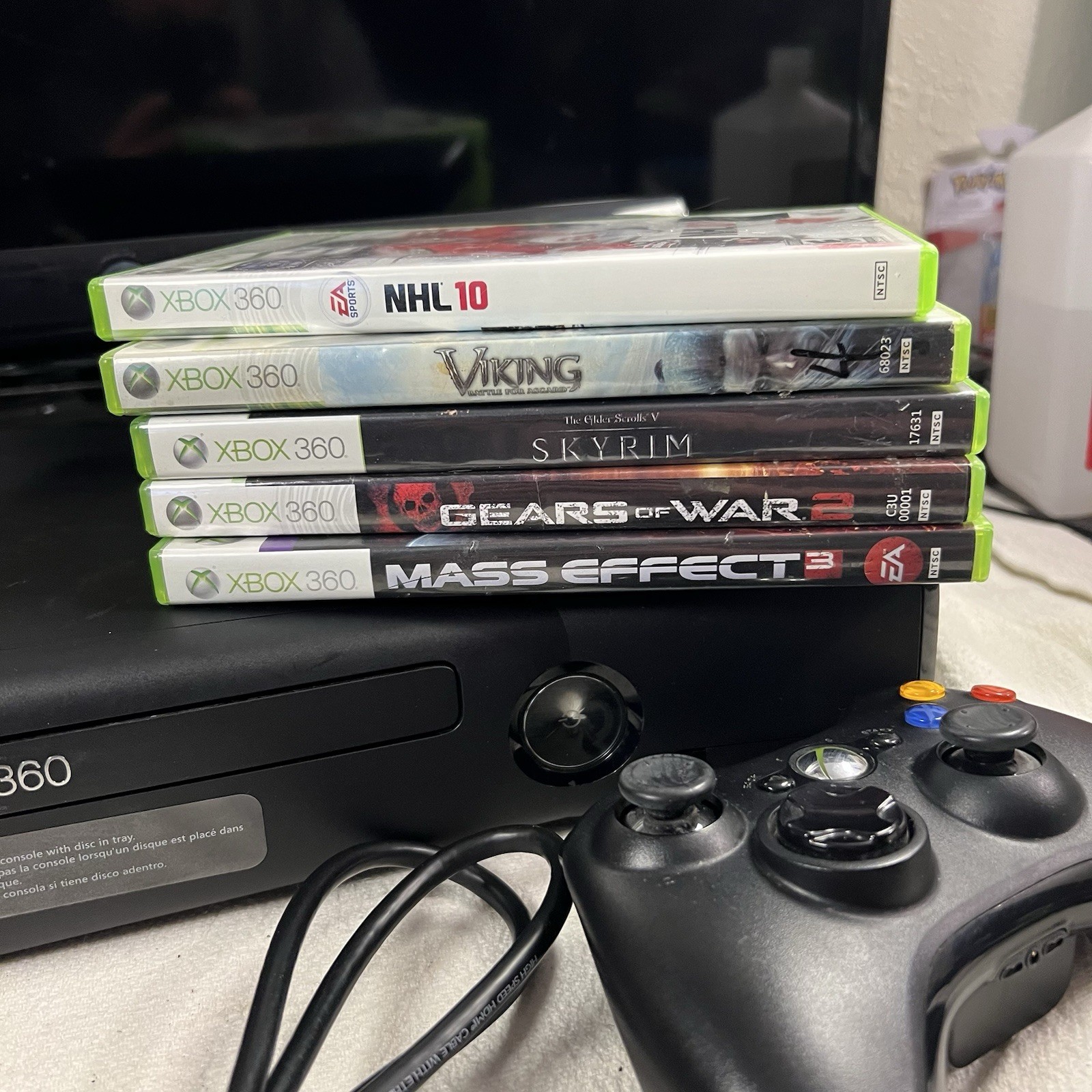 Microsoft Xbox 360 Kinect Bundle 250GB Matte Black Console 5 Games