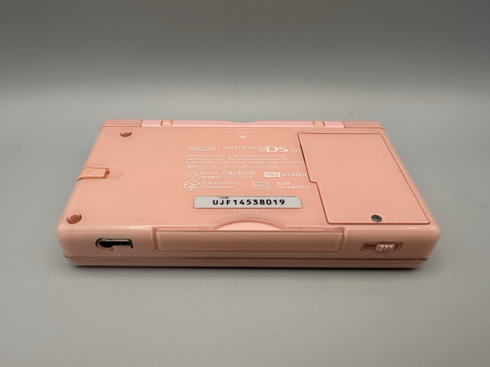 Nintendo DS Lite Portable Gaming Console – Coral Pink (Tested, Working)